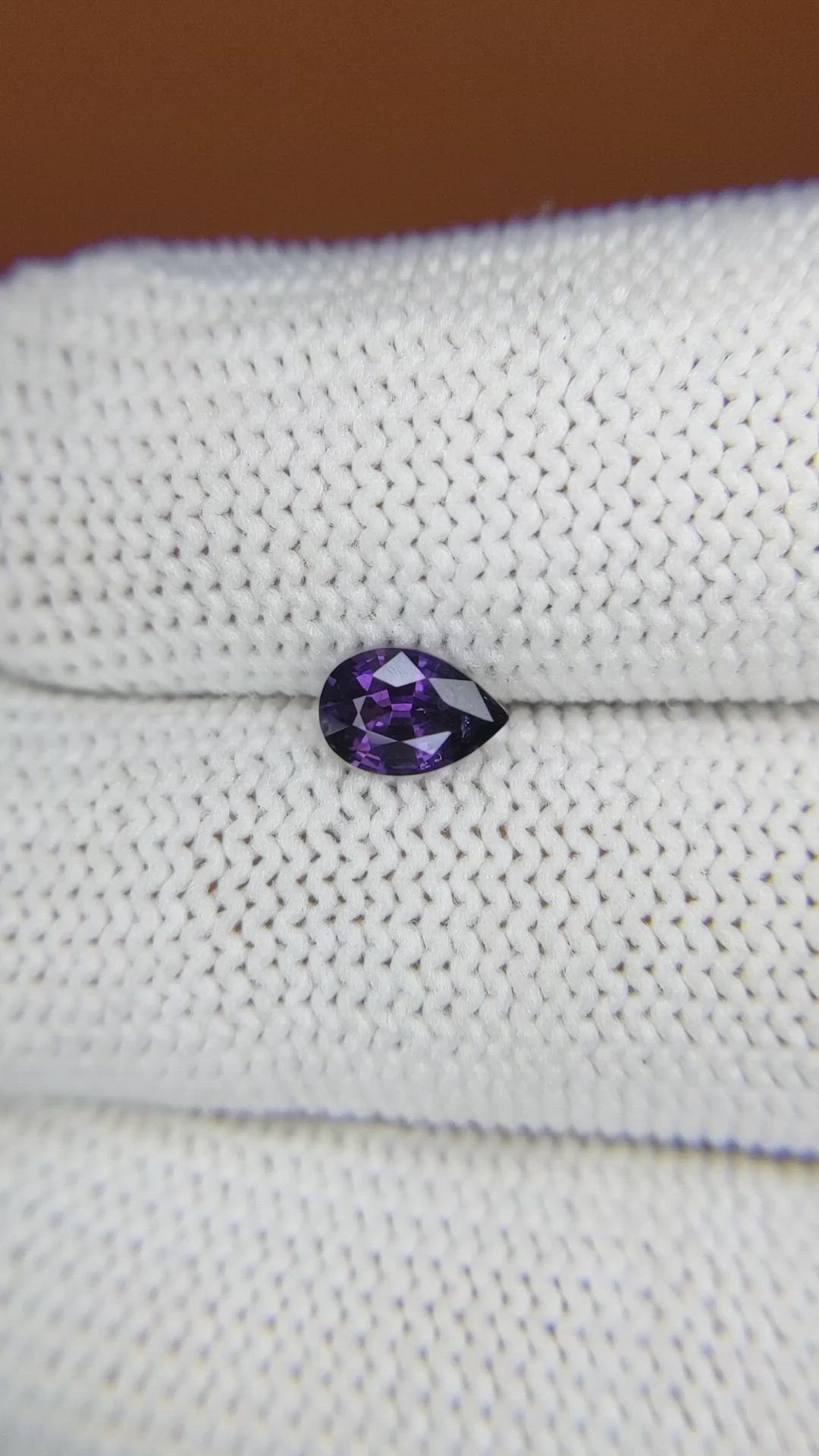 0.53 Ct. Purple Spinel from Ceylon (Sri Lanka) Size Video
