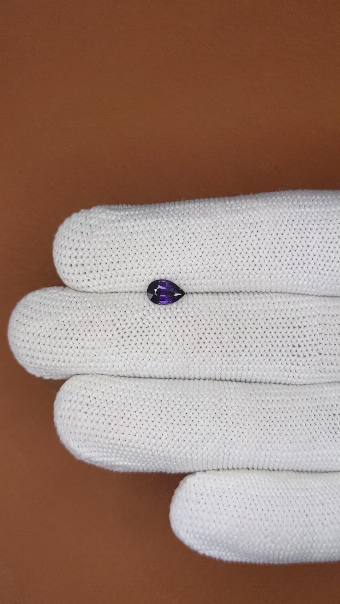 0.53 Ct. Purple Spinel from Ceylon (Sri Lanka) Size Video