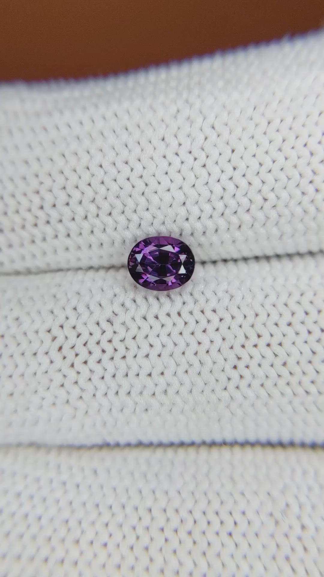 0.71 Ct. Purple Spinel from Ceylon (Sri Lanka) Size Video