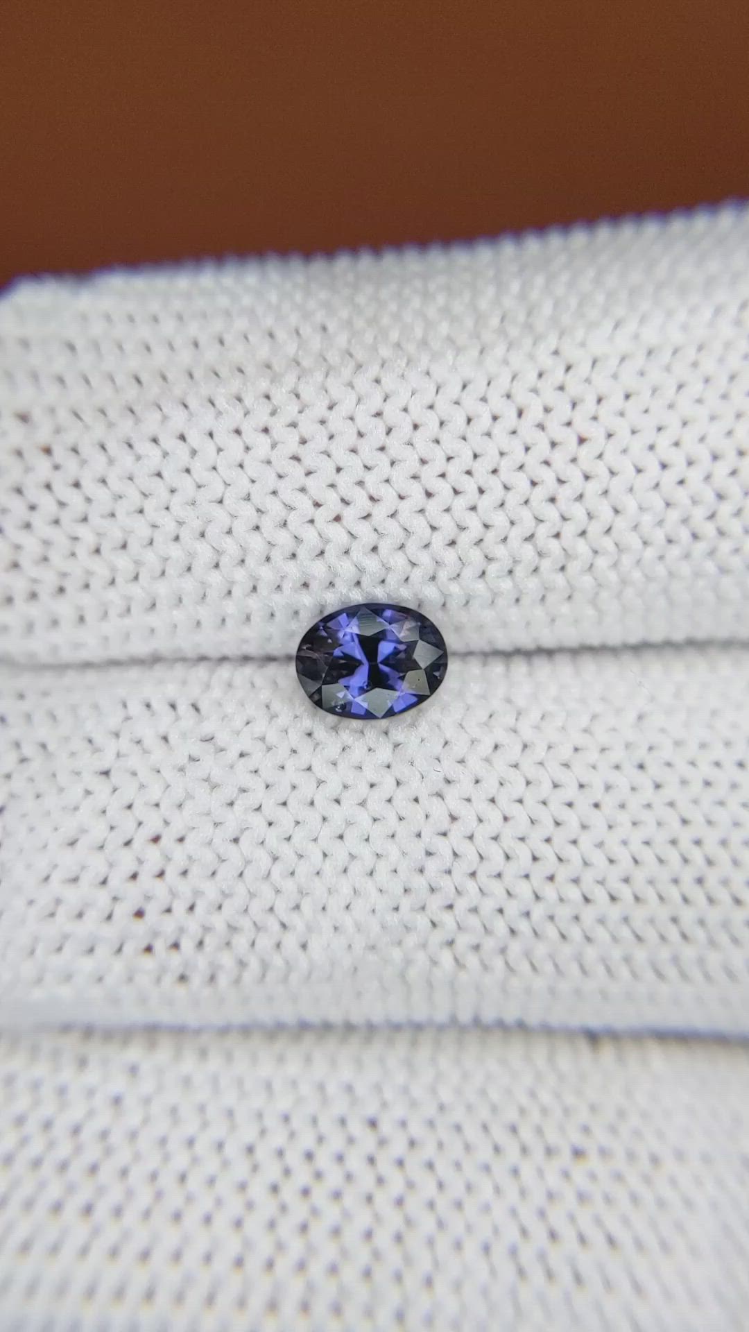 0.63 Ct. Bluish Purple Spinel from Ceylon (Sri Lanka) Size Video