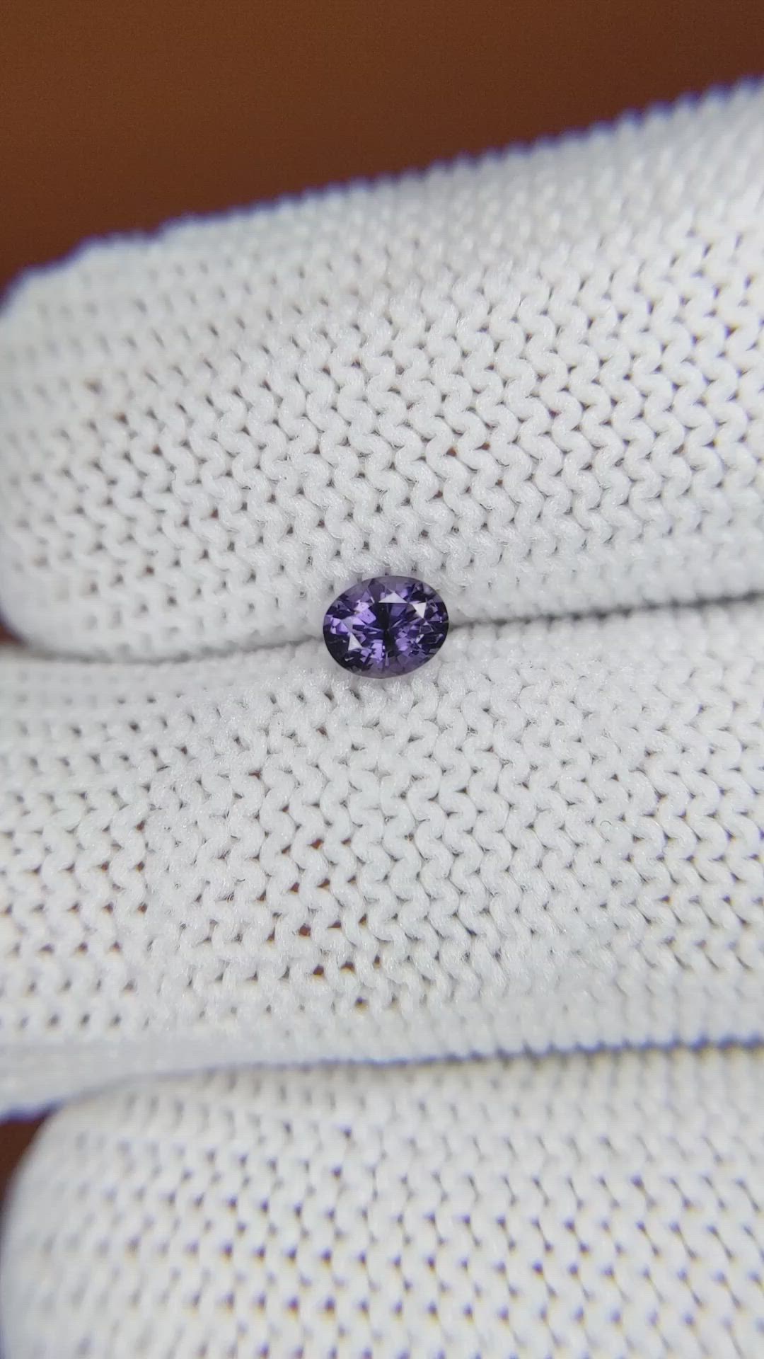 0.27 Ct. Purple Spinel from Ceylon (Sri Lanka) Size Video