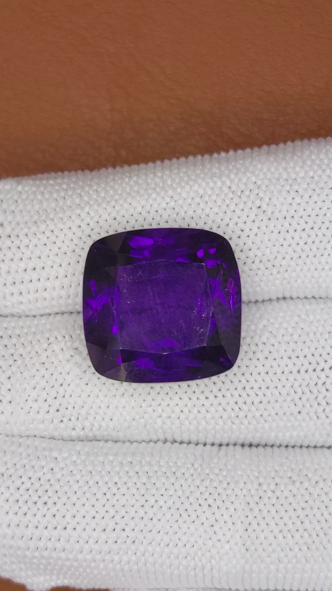20.03 Ct. Purple Amethyst from Brazil Size Video
