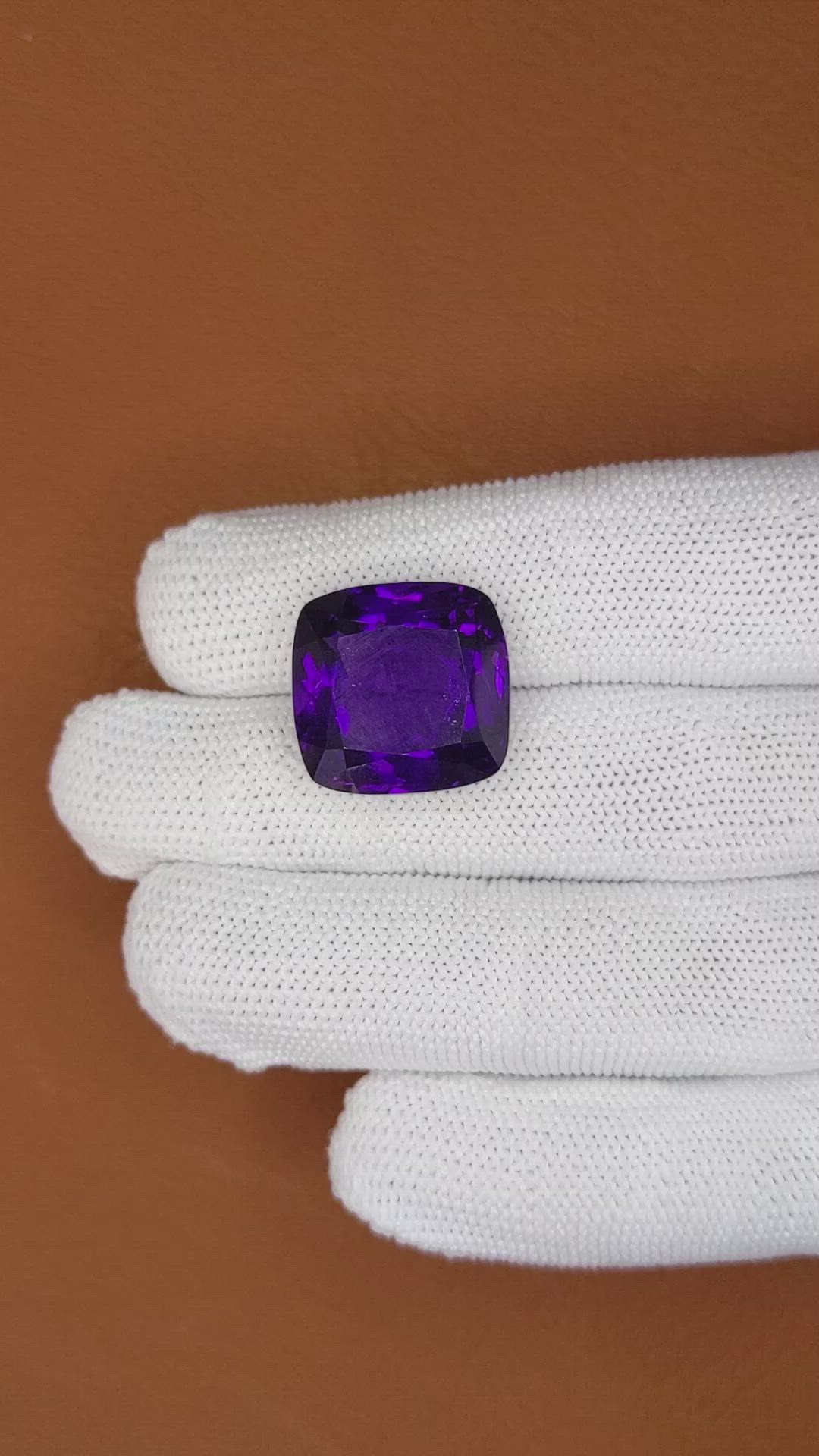 20.03 Ct. Purple Amethyst from Brazil Size Video