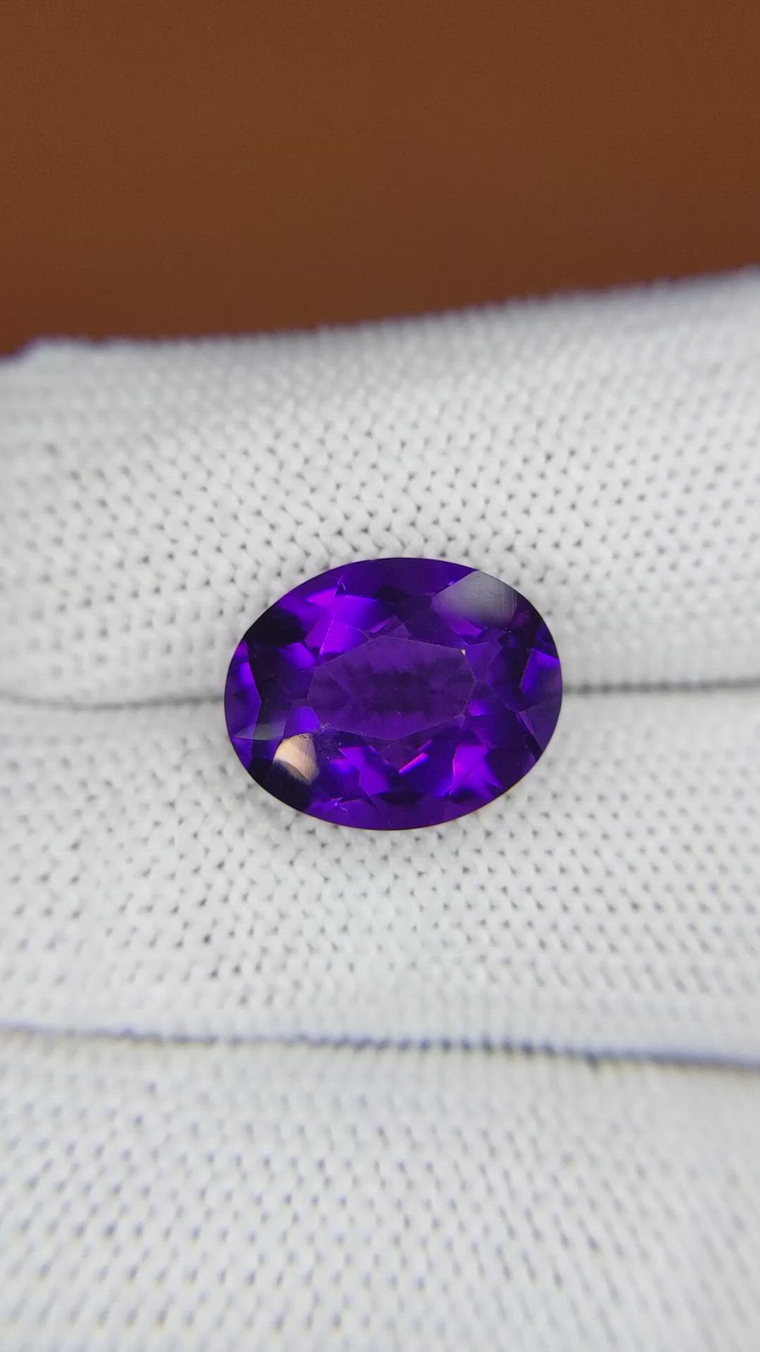 5.85 Ct. Purple Amethyst from Brazil Size Video