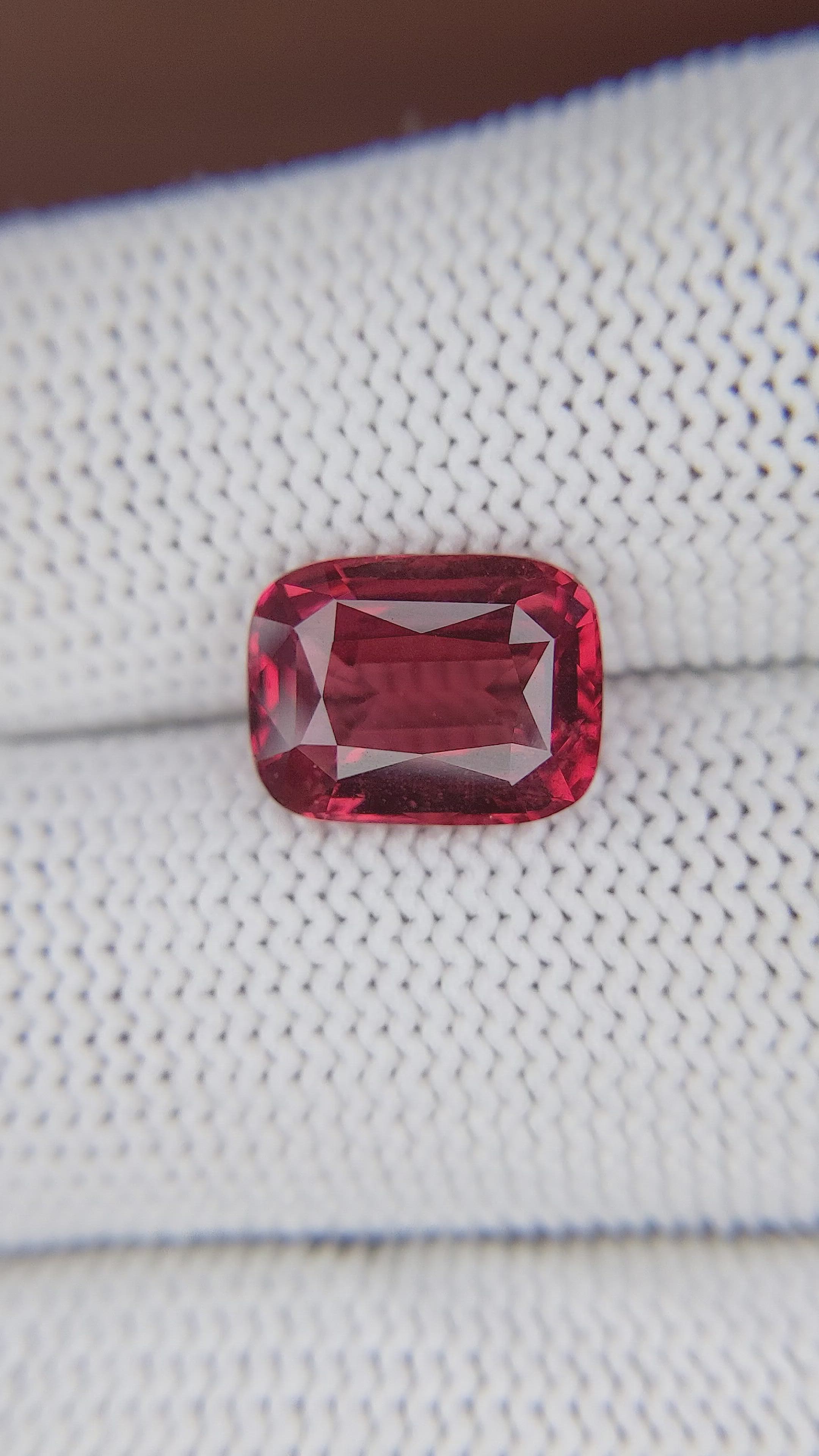 4.04 Ct. Red Spinel from Tanzania Size Video