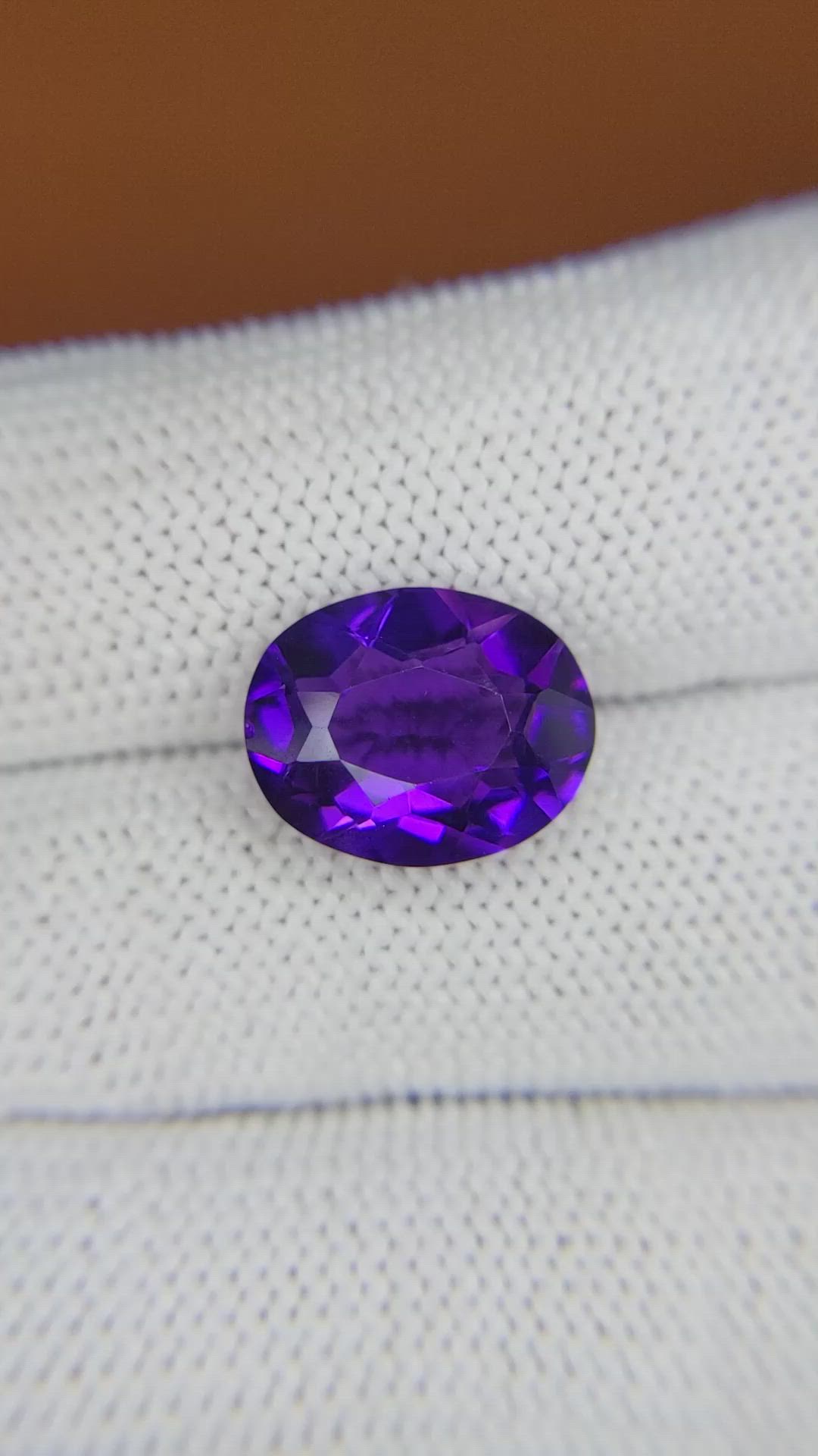 4.65 Ct. Purple Amethyst from Brazil Size Video