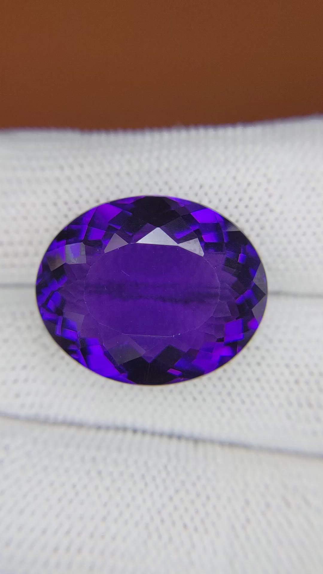 20.88 Ct. Purple Amethyst from Brazil Size Video