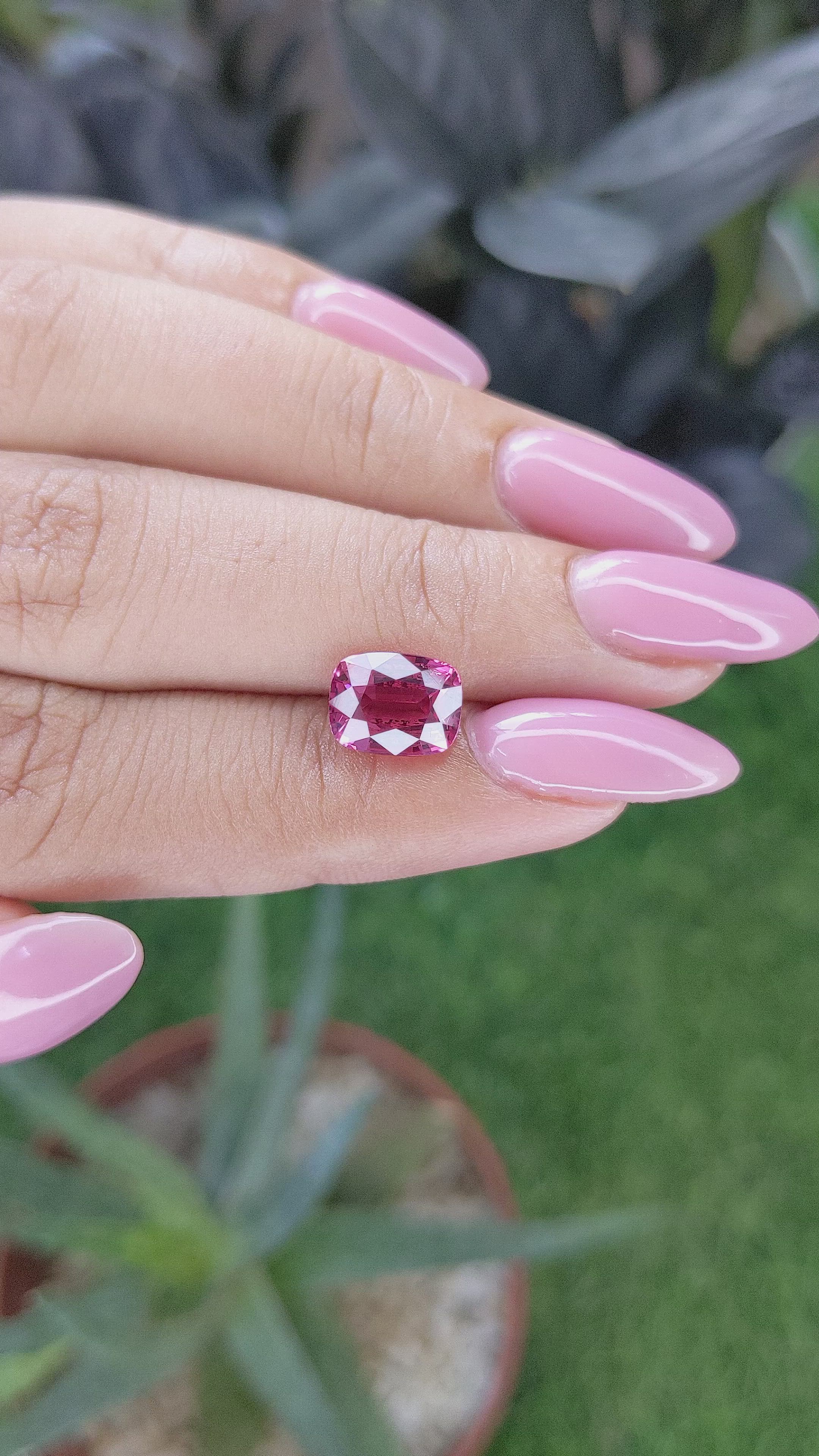 3.02 Ct. Pink Spinel from Tanzania Size Video
