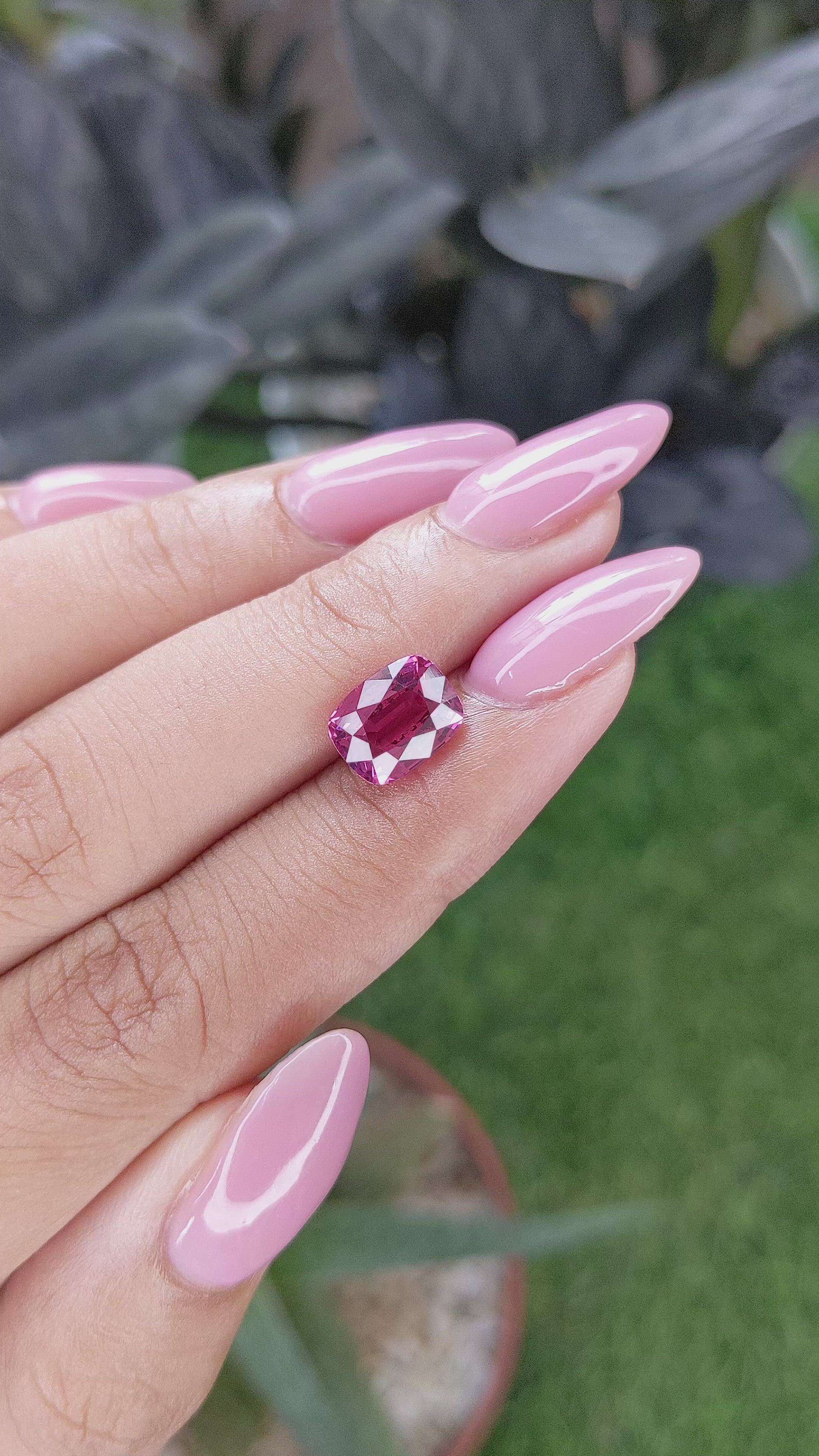 3.02 Ct. Pink Spinel from Tanzania Size Video