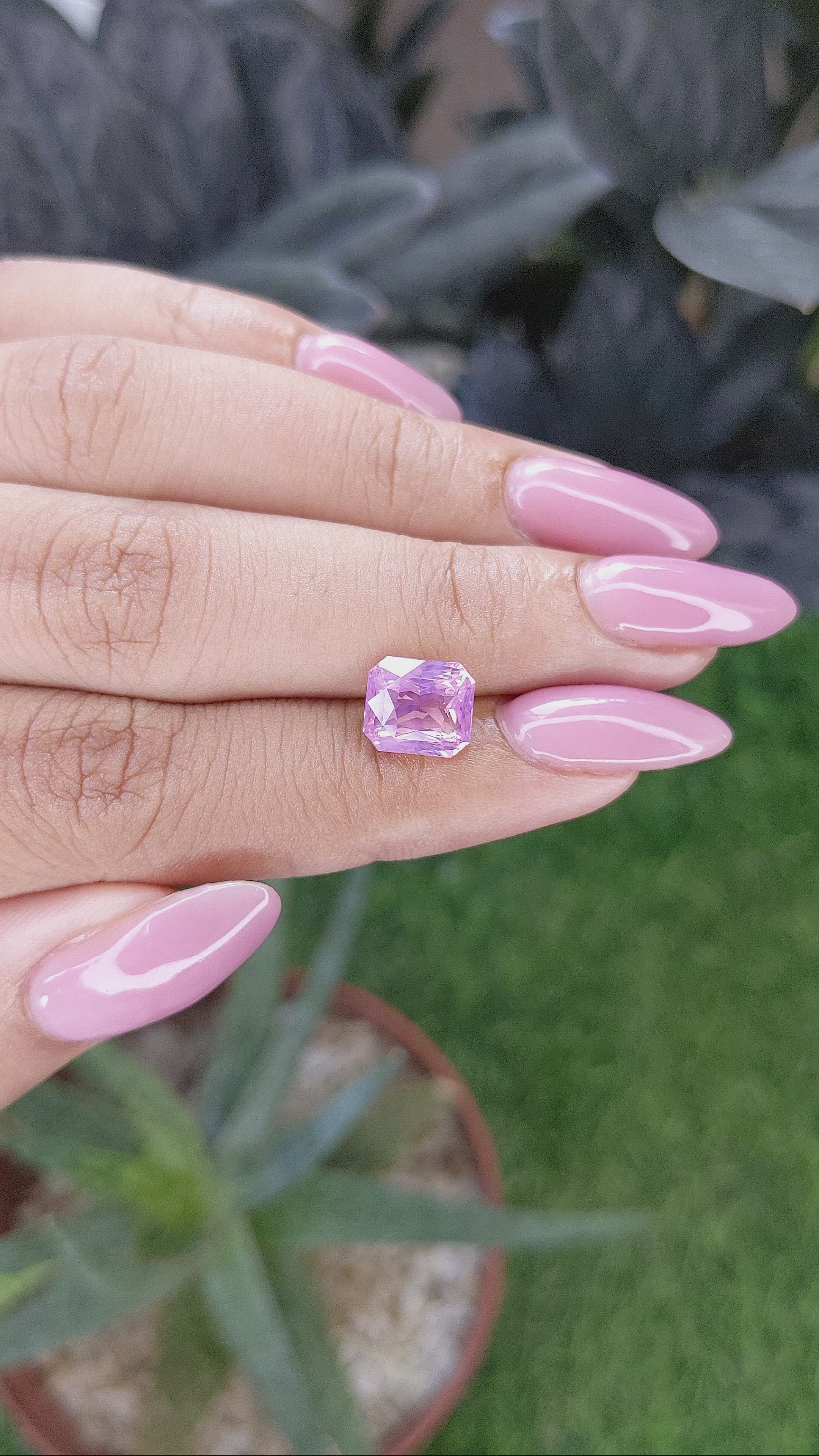 3.06 Ct. Pink Spinel from Tanzania Size Video