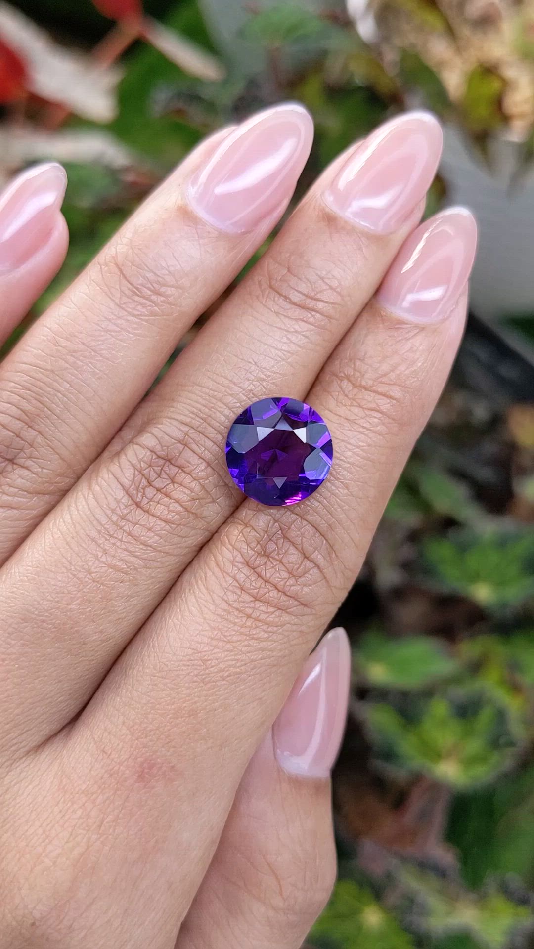 5.10 Ct. Purple Amethyst from Brazil Size Video