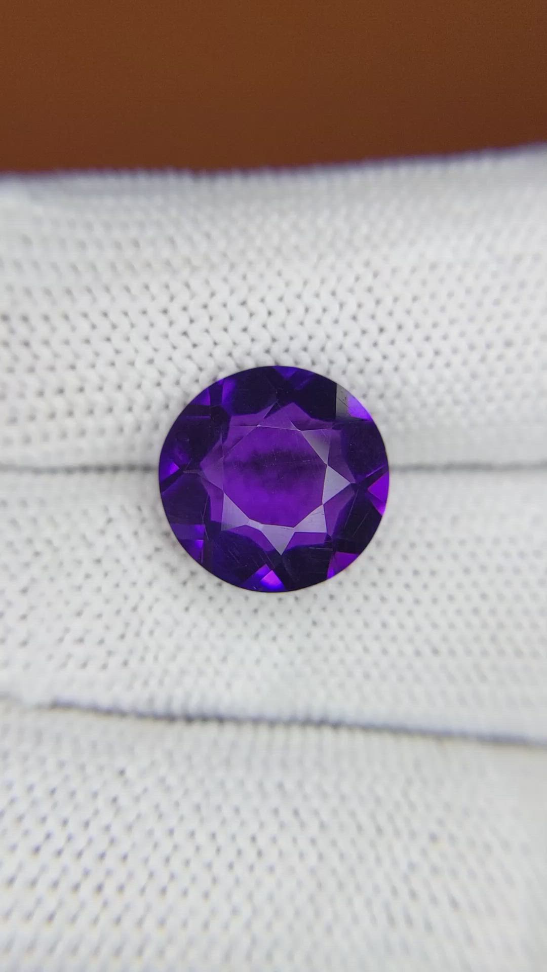 5.10 Ct. Purple Amethyst from Brazil Size Video