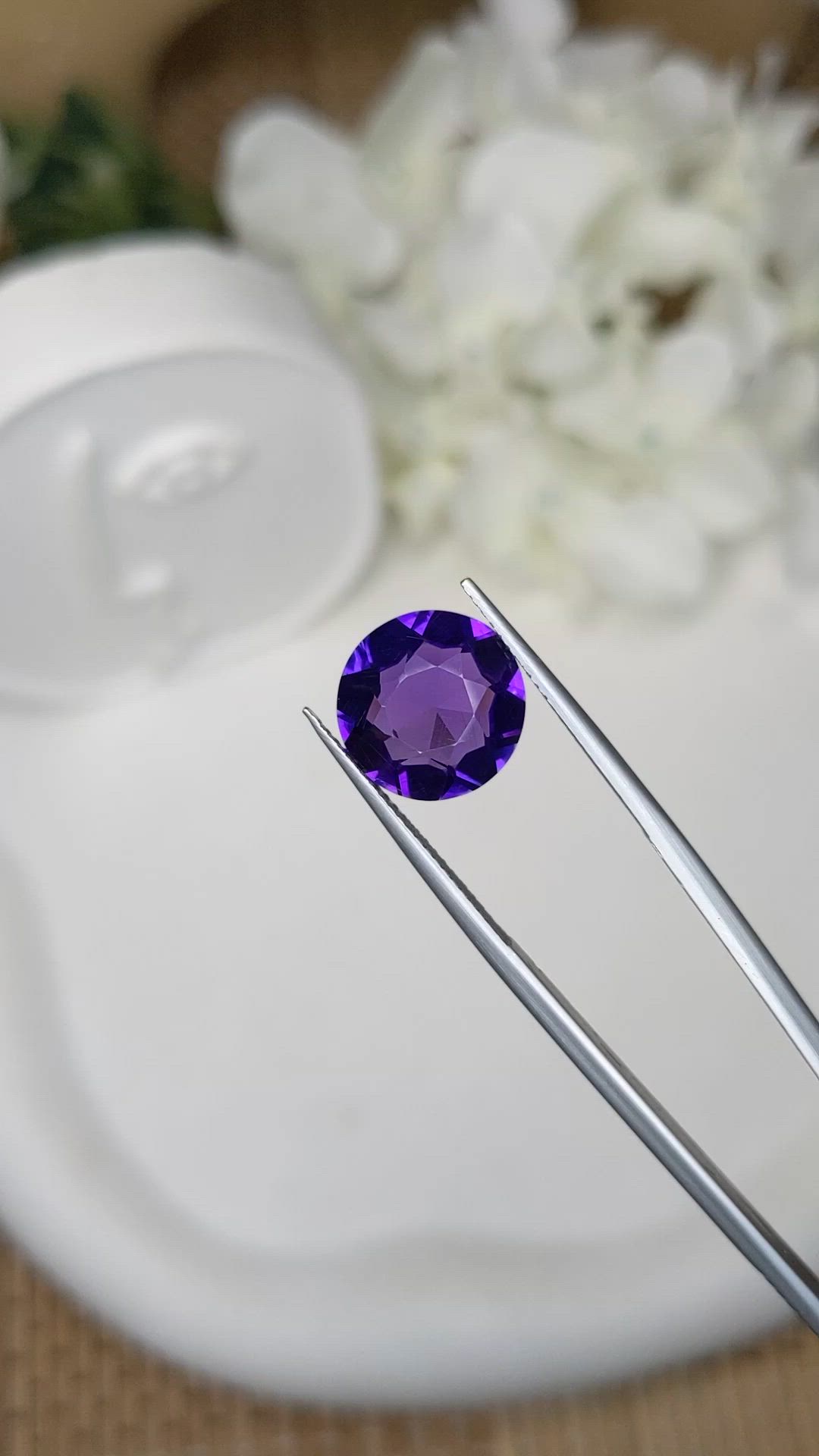 5.10 Ct. Purple Amethyst from Brazil Size Video