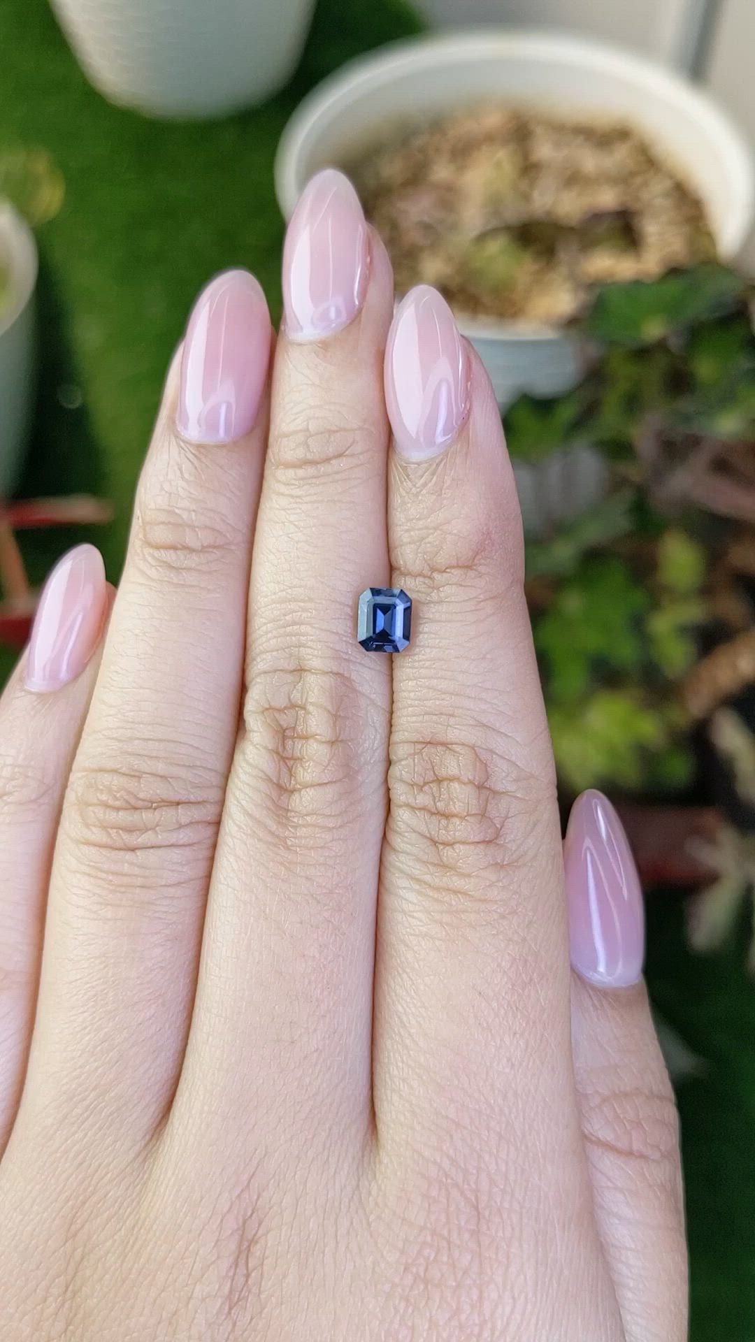 1.04 Ct. Blue Spinel from Ceylon (Sri Lanka) Size Video