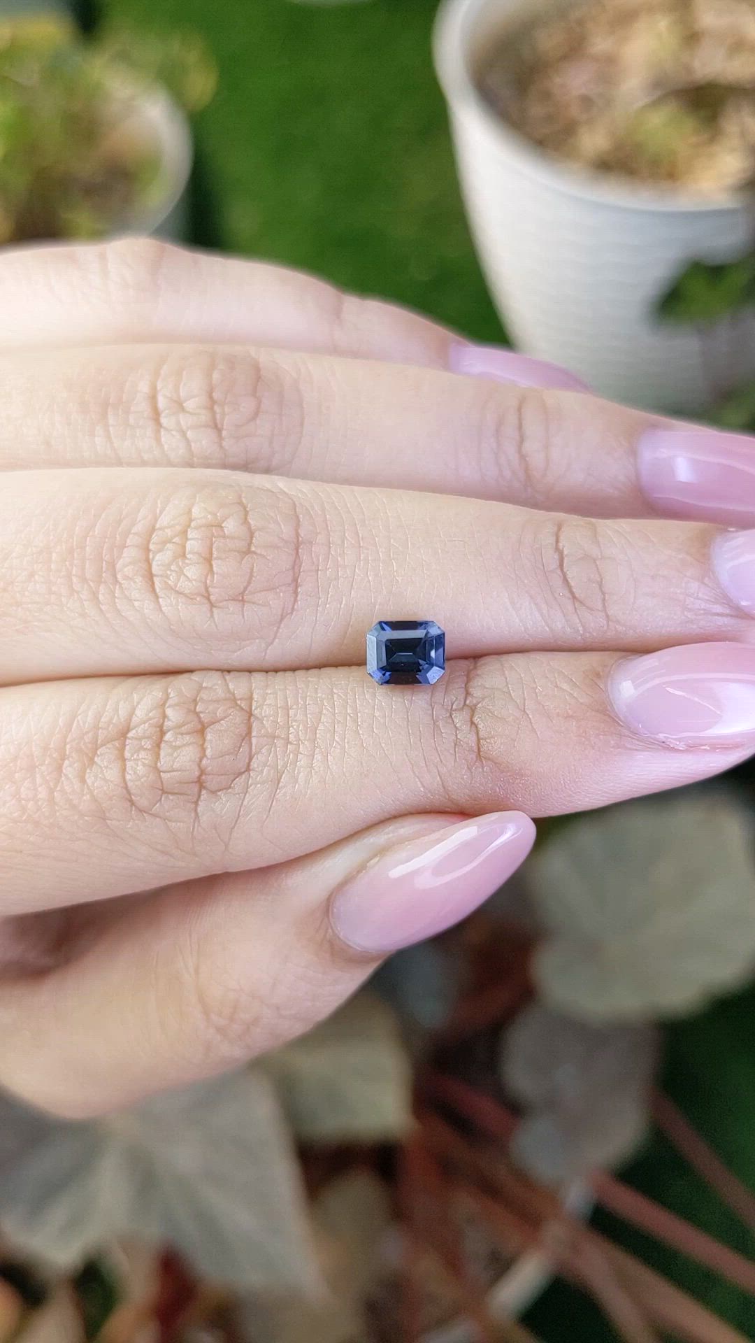 1.04 Ct. Blue Spinel from Ceylon (Sri Lanka) Size Video