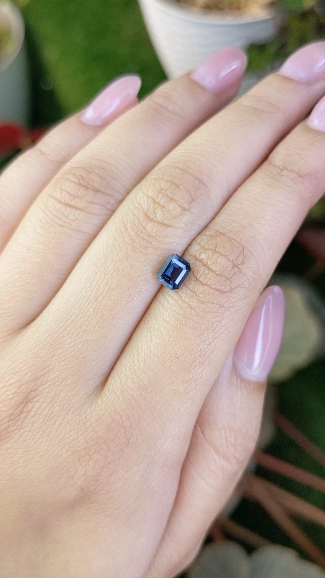 1.04 Ct. Blue Spinel from Ceylon (Sri Lanka) Size Video