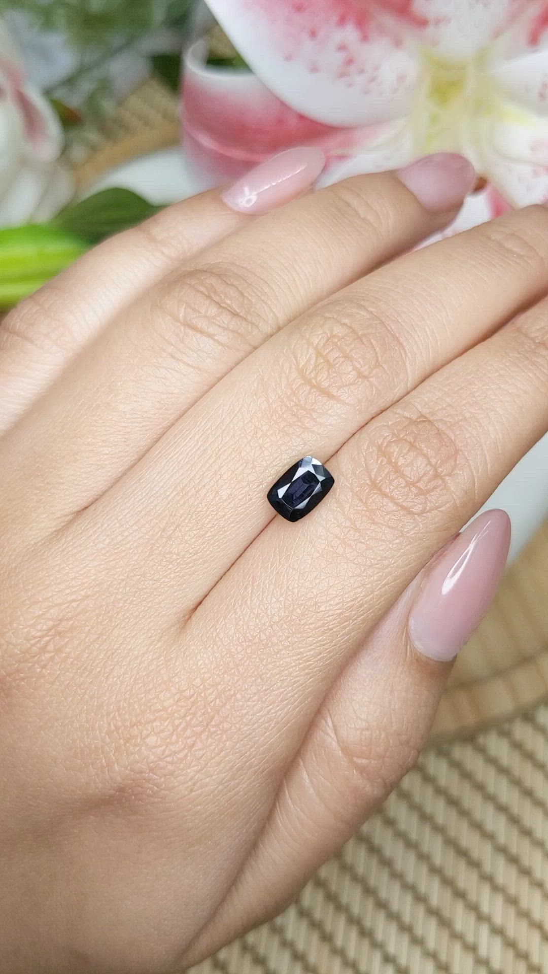 1.49 Ct. Purple Spinel from Ceylon (Sri Lanka) Size Video