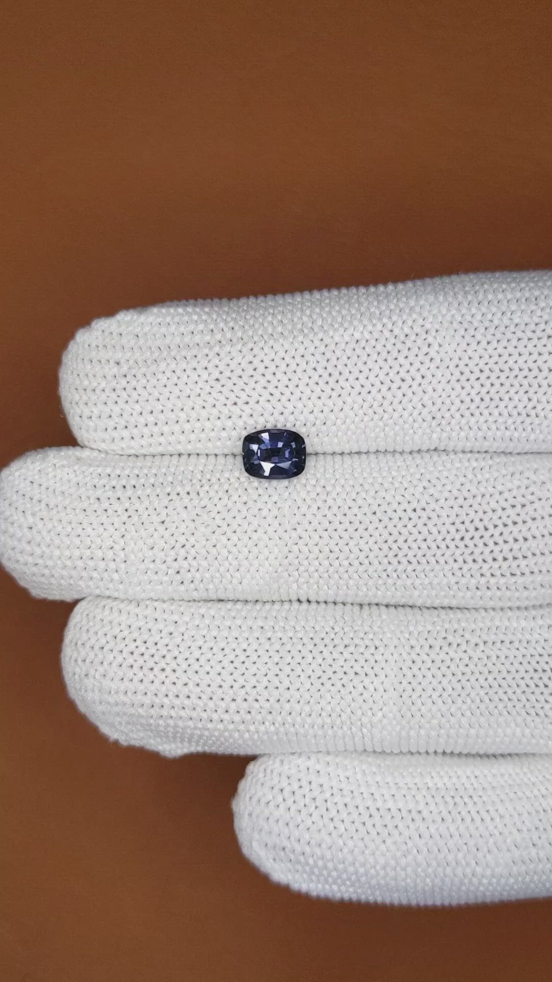 0.83 Ct. Blue Spinel from Ceylon (Sri Lanka) Size Video