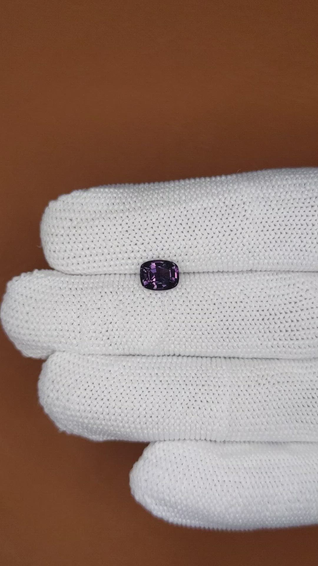 1.14 Ct. Purple Spinel from Ceylon (Sri Lanka) Size Video