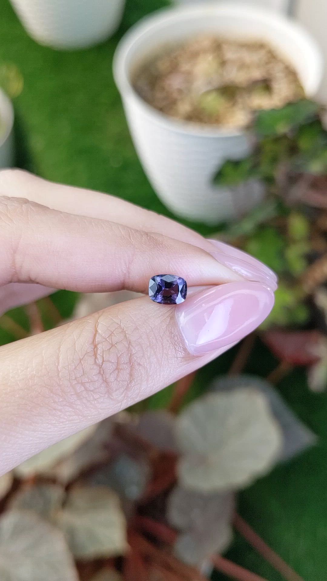 1.14 Ct. Purple Spinel from Ceylon (Sri Lanka) Size Video