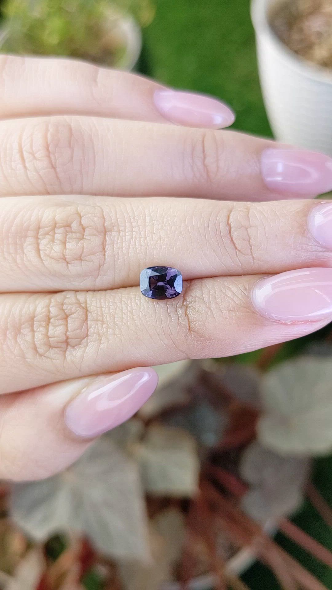 1.14 Ct. Purple Spinel from Ceylon (Sri Lanka) Size Video