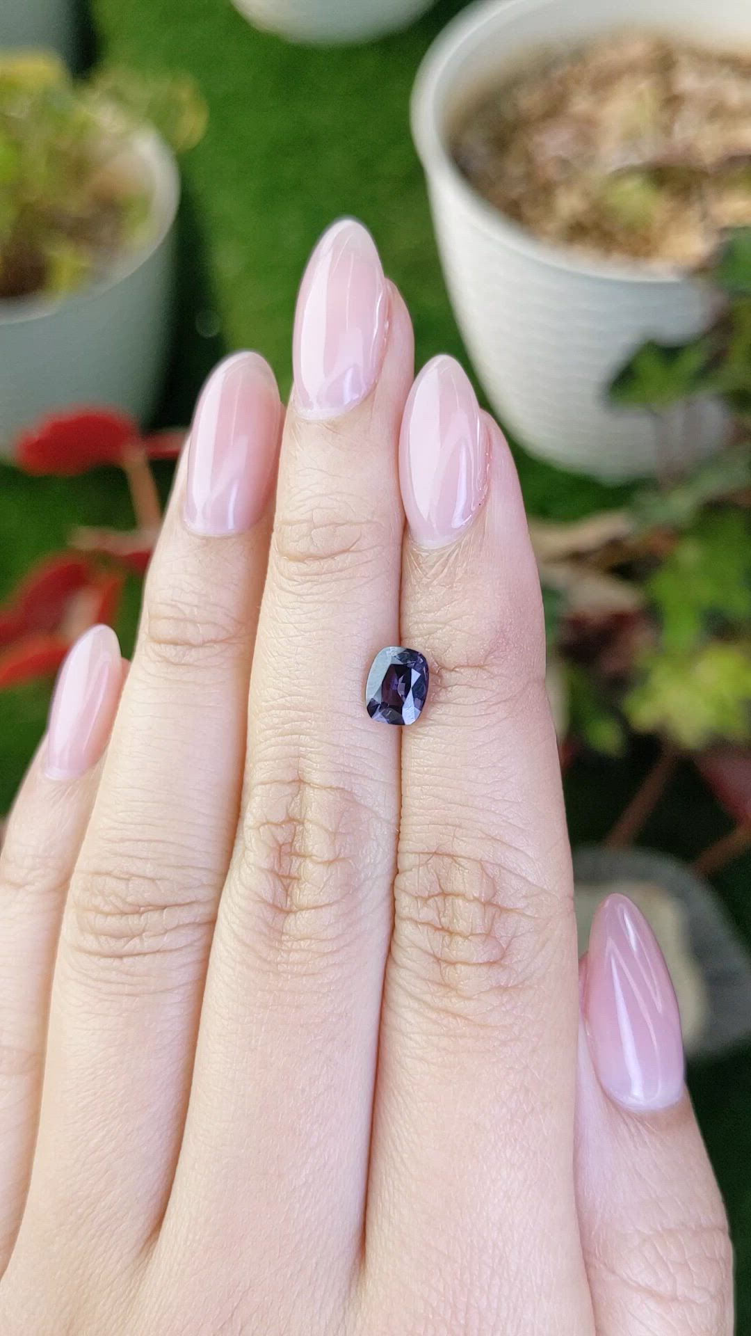 1.14 Ct. Purple Spinel from Ceylon (Sri Lanka) Size Video