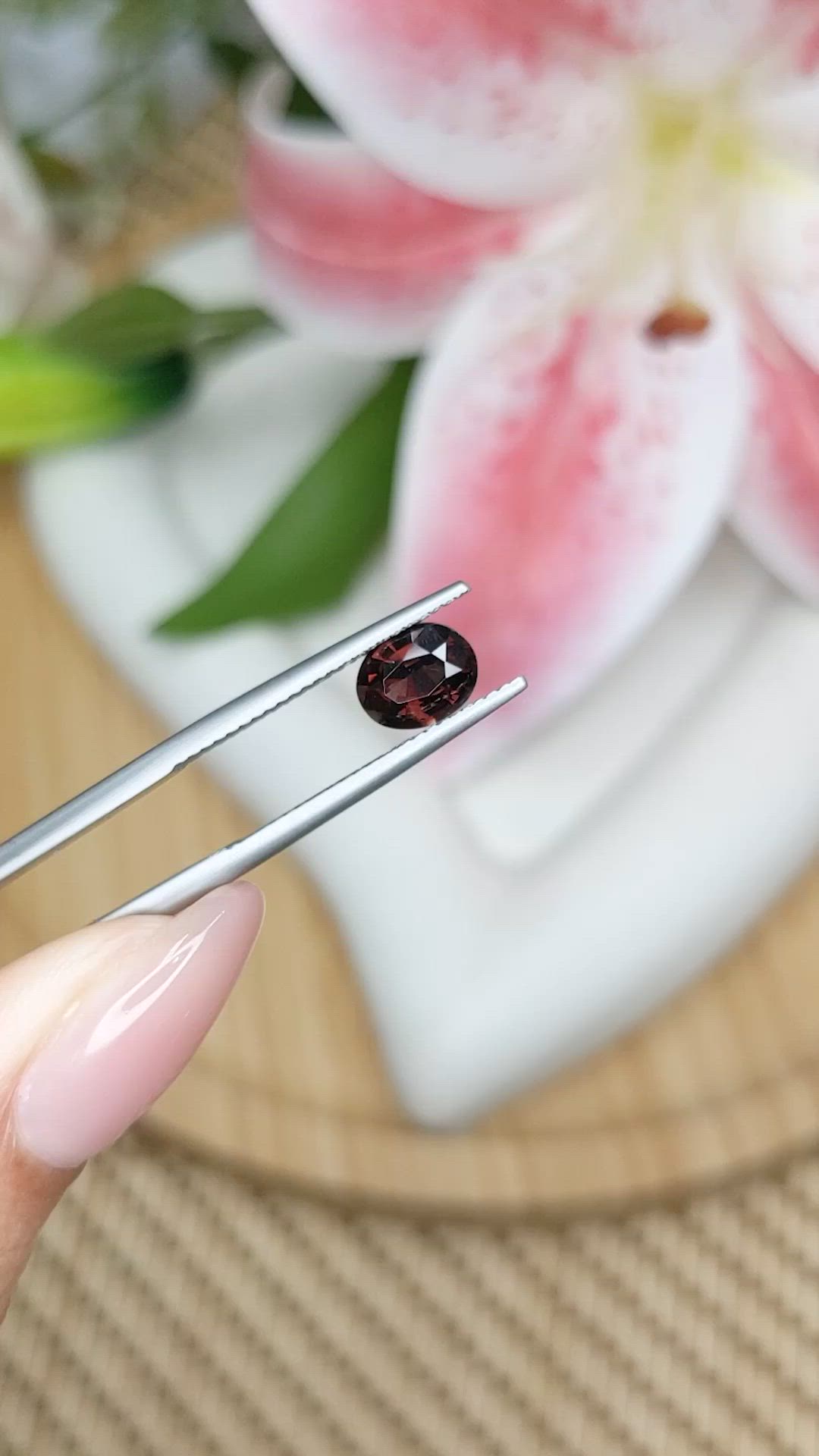 1.13 Ct. Red Spinel from Ceylon (Sri Lanka) Size Video