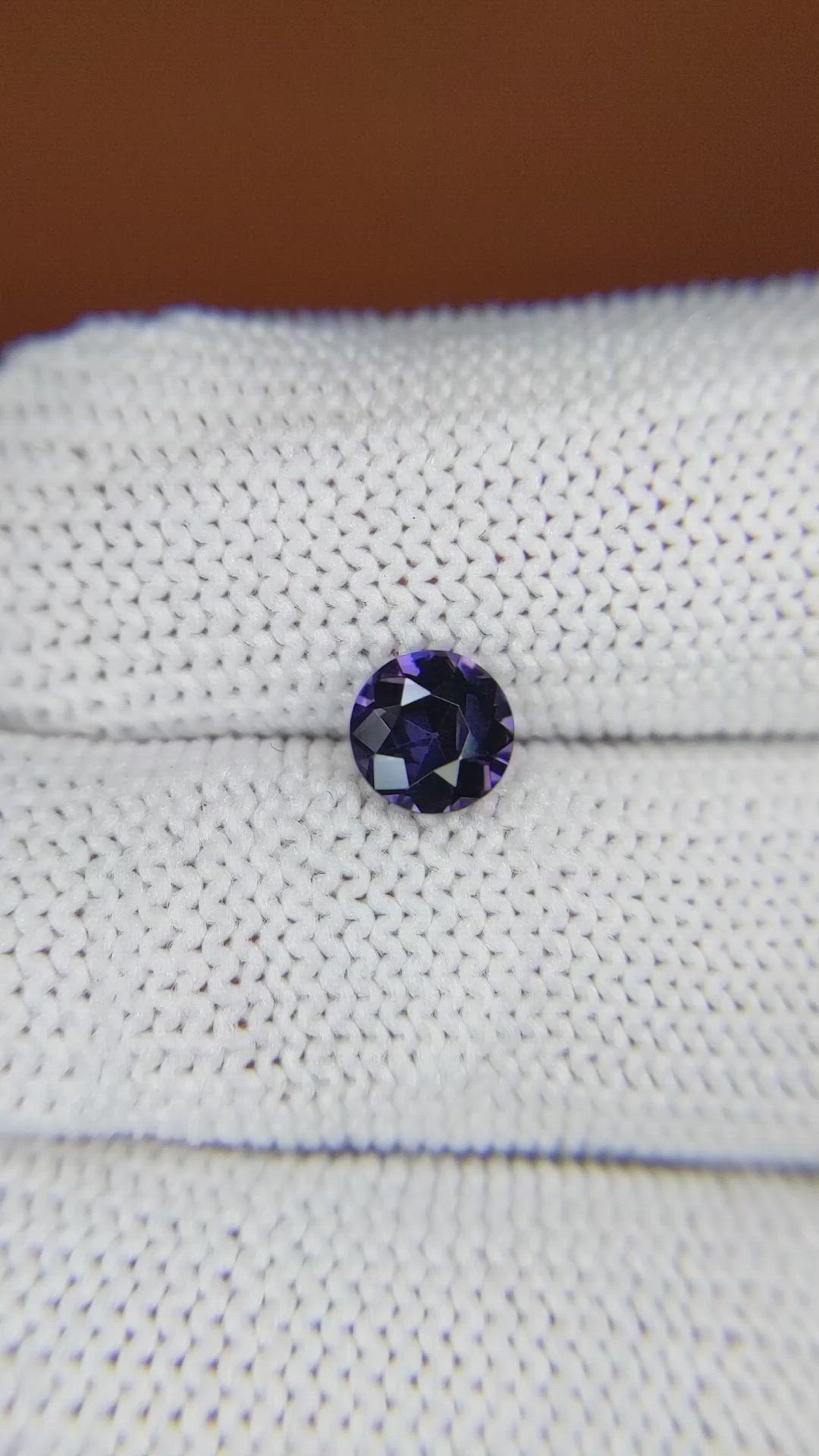 0.91 Ct. Bluish Purple Spinel from Ceylon (Sri Lanka) Size Video