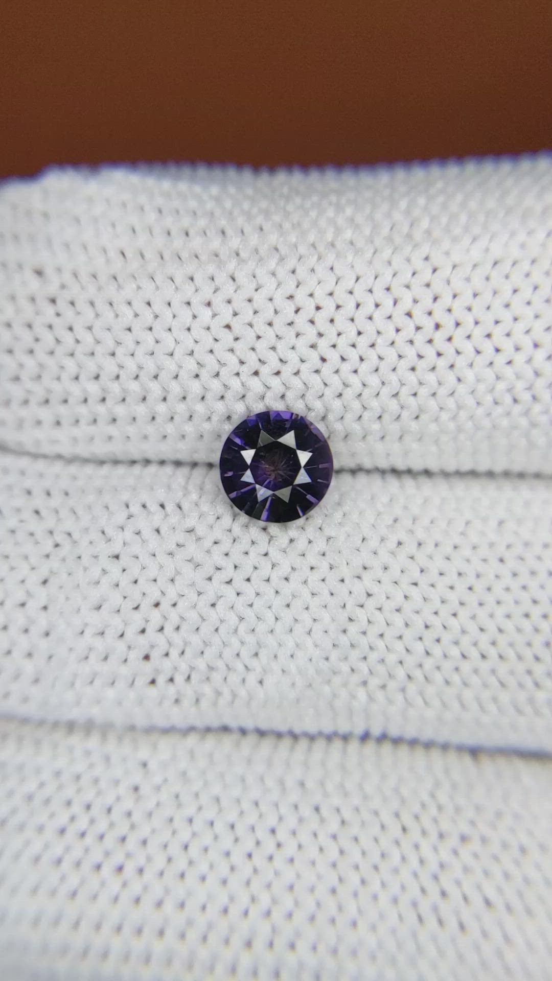 0.85 Ct. Bluish Purple Spinel from Ceylon (Sri Lanka) Size Video
