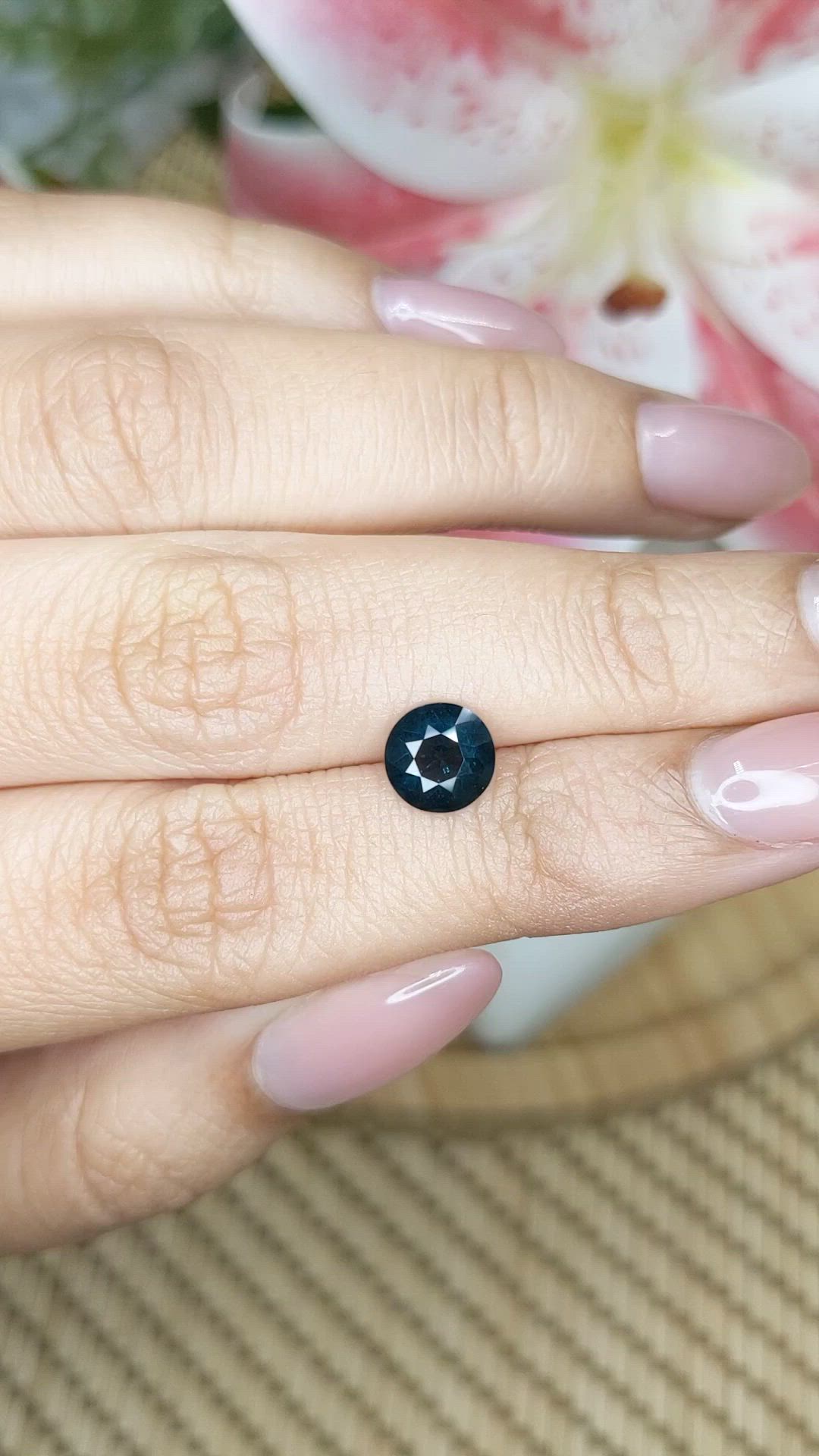 1.19 Ct. Greenish Blue Spinel from Ceylon (Sri Lanka) Size Video