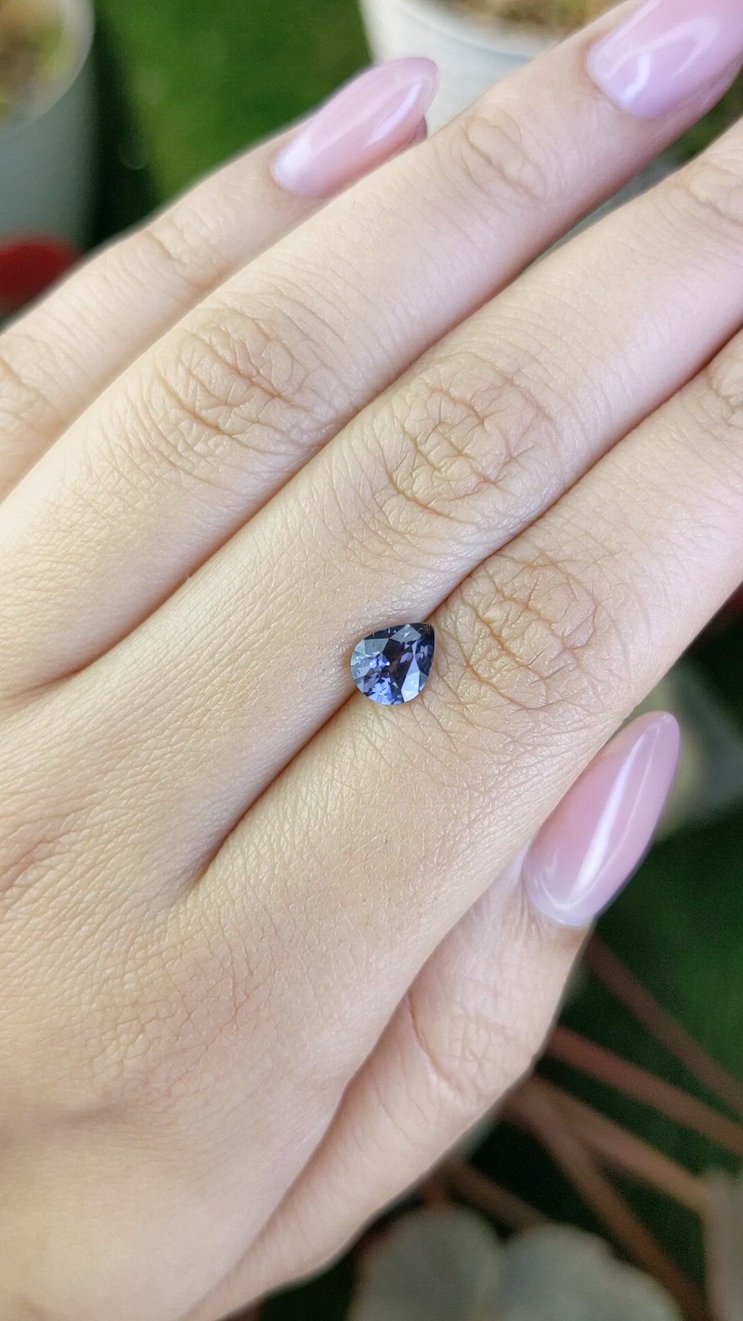 0.88 Ct. Purple Spinel from Ceylon (Sri Lanka) Size Video