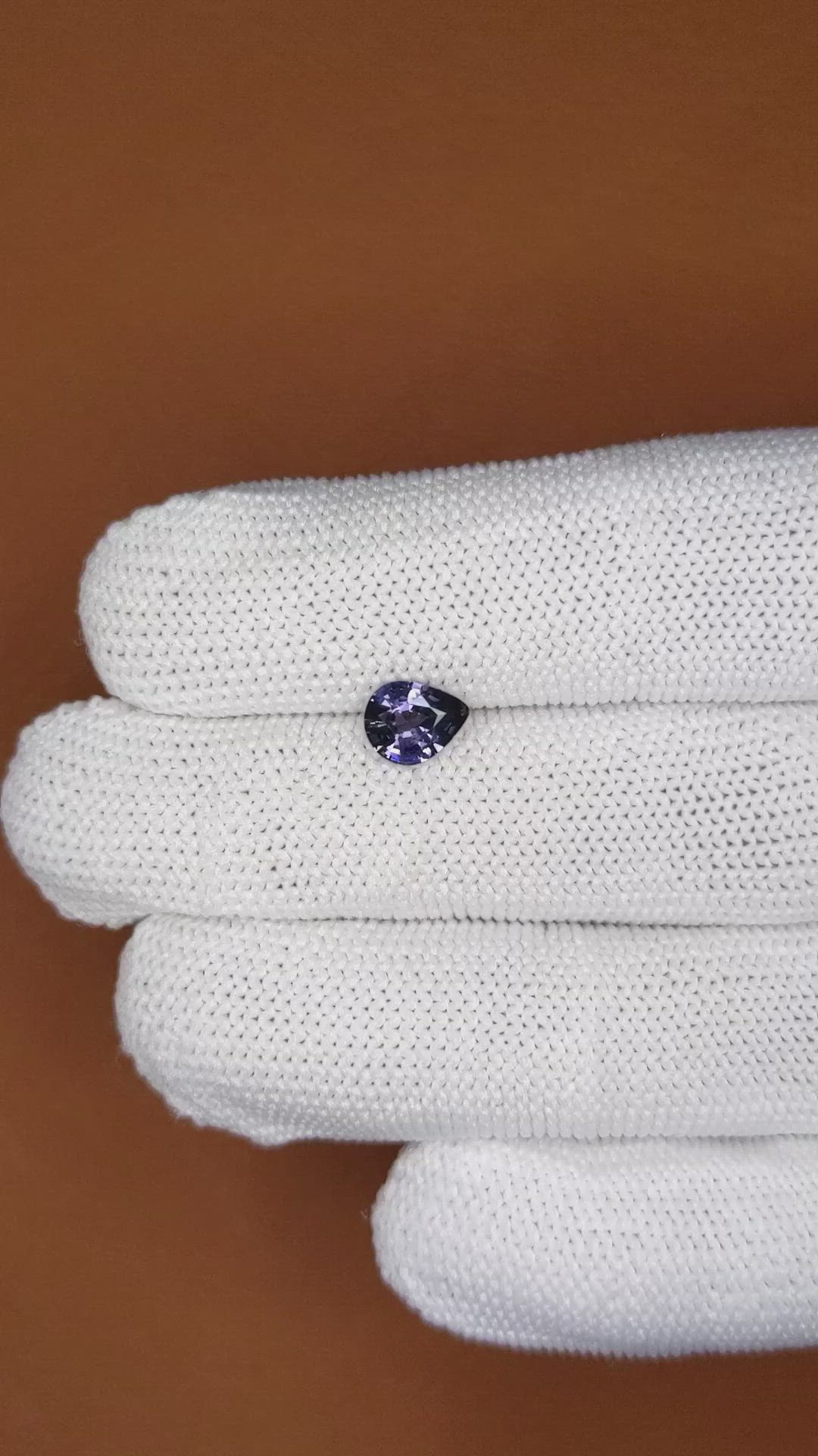0.88 Ct. Purple Spinel from Ceylon (Sri Lanka) Size Video