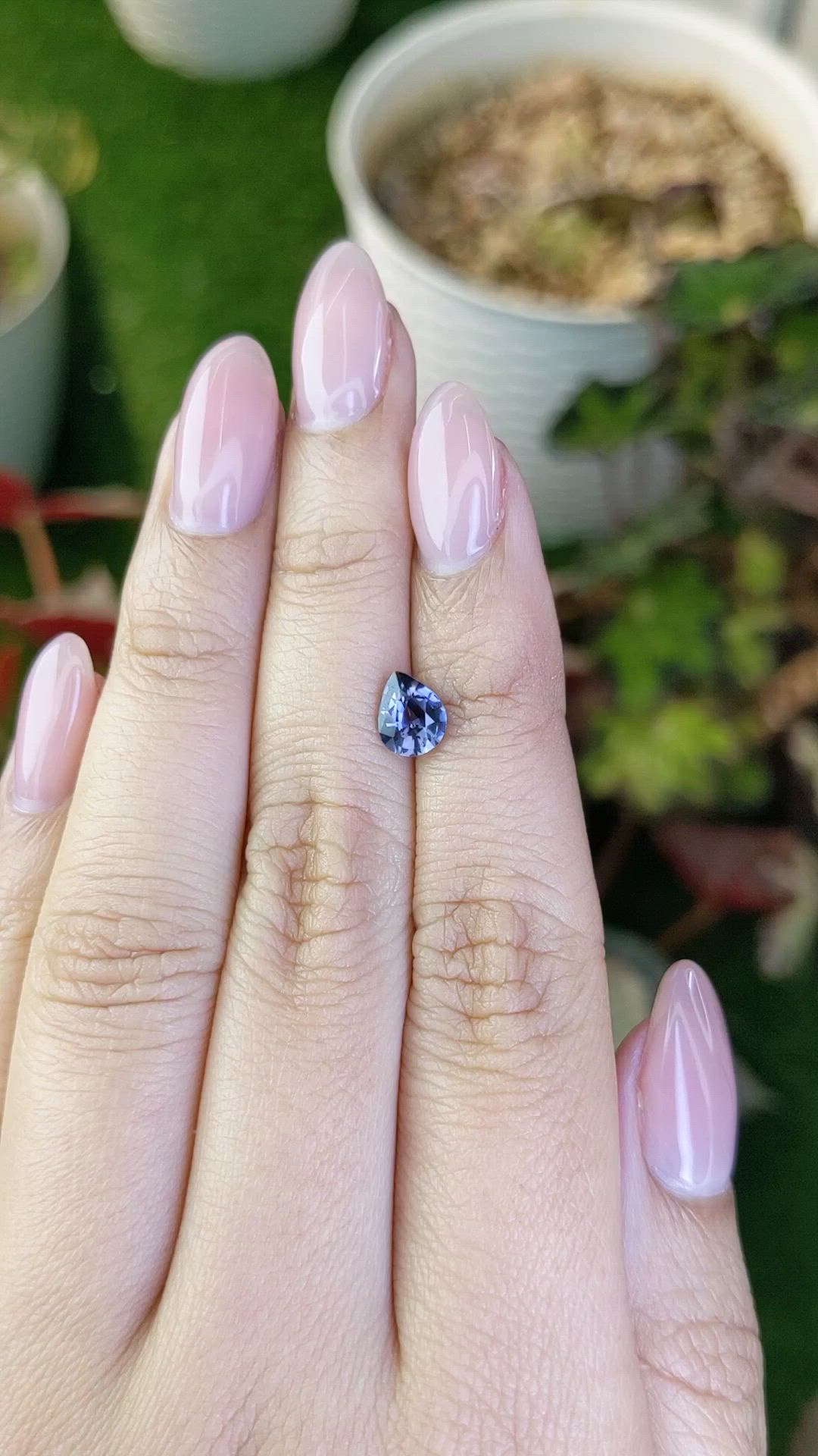 0.88 Ct. Purple Spinel from Ceylon (Sri Lanka) Size Video