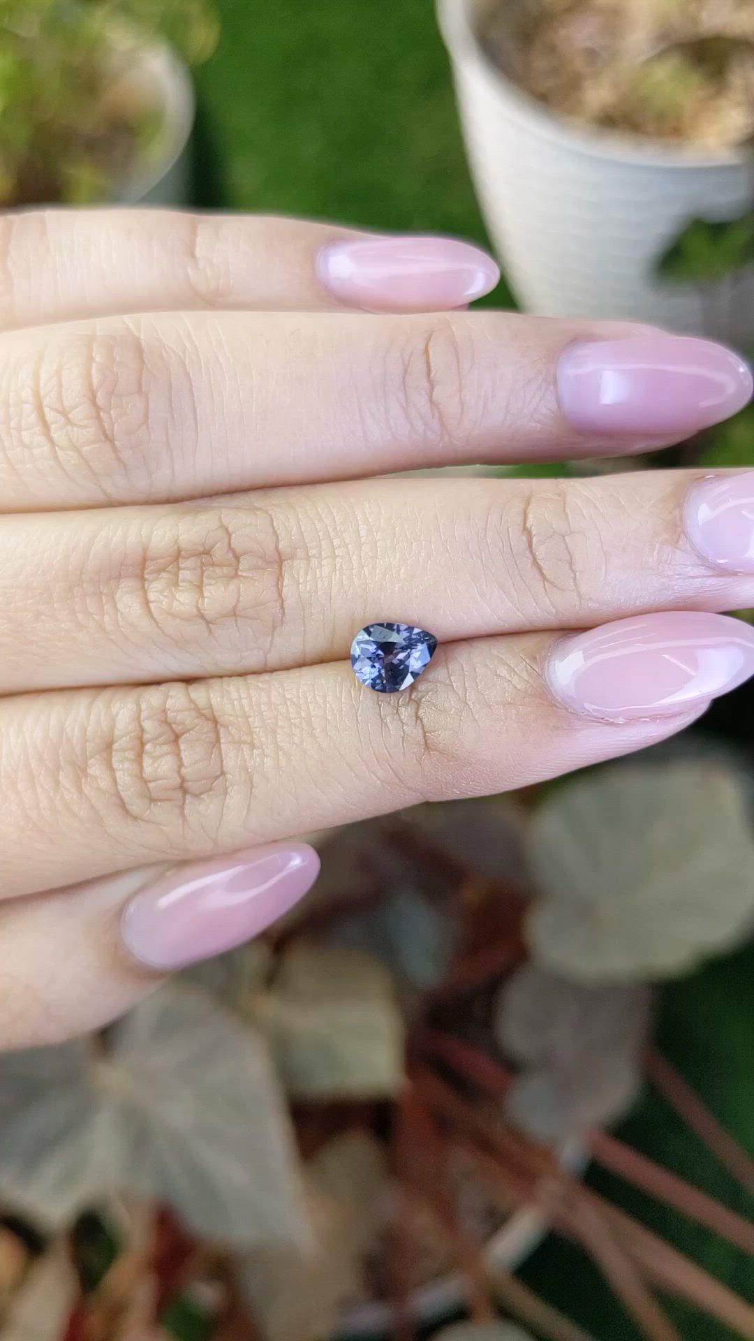 0.88 Ct. Purple Spinel from Ceylon (Sri Lanka) Size Video