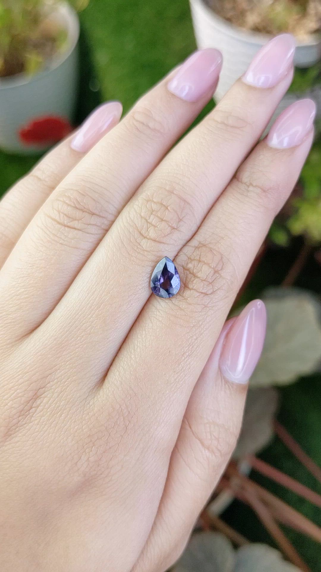 1.39 Ct. Purple Spinel from Ceylon (Sri Lanka) Size Video