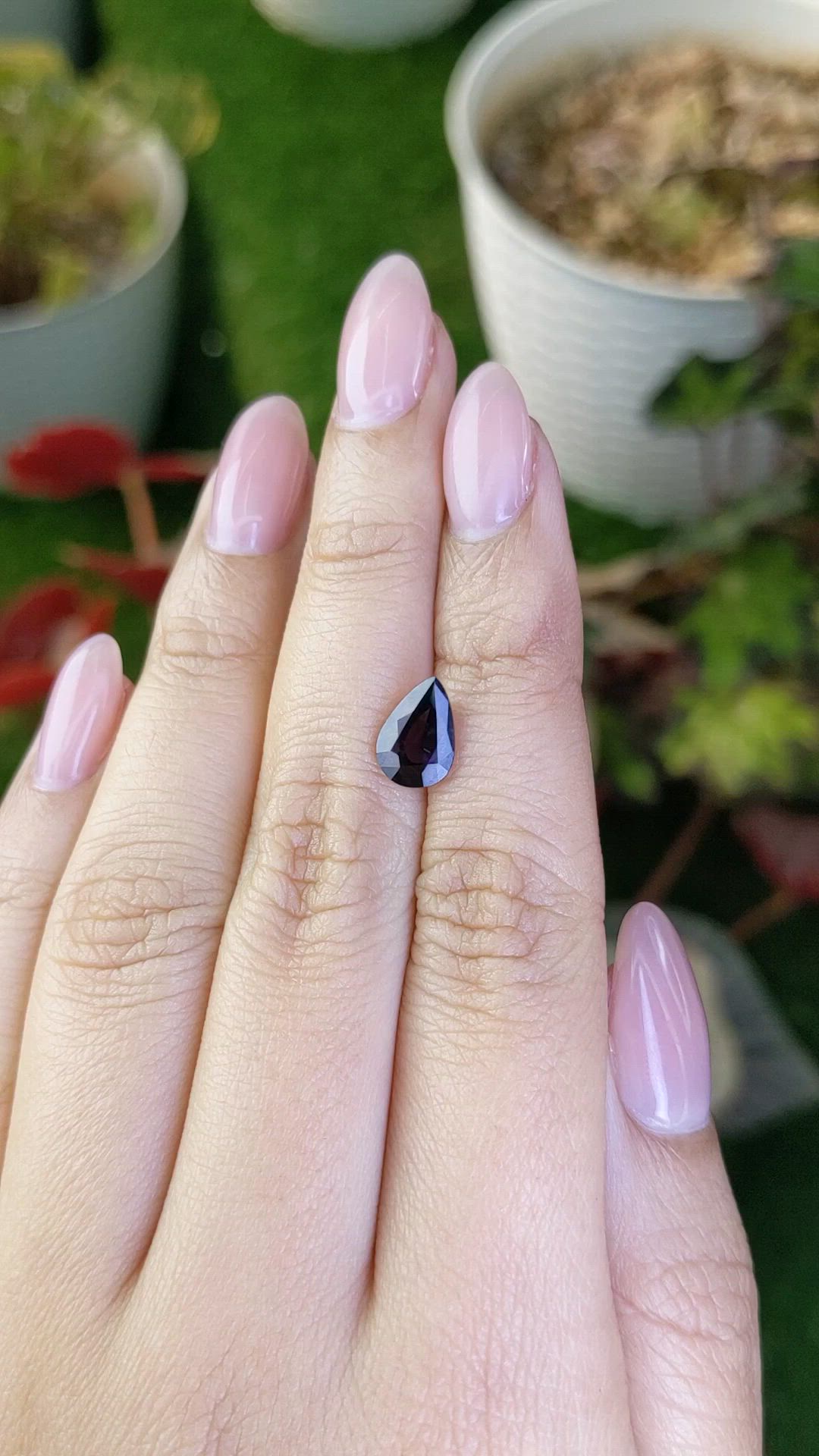 1.72 Ct. Purple Spinel from Ceylon (Sri Lanka) Size Video