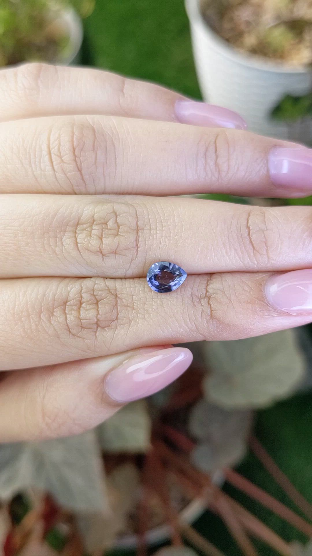 0.87 Ct. Purple Spinel from Ceylon (Sri Lanka) Size Video