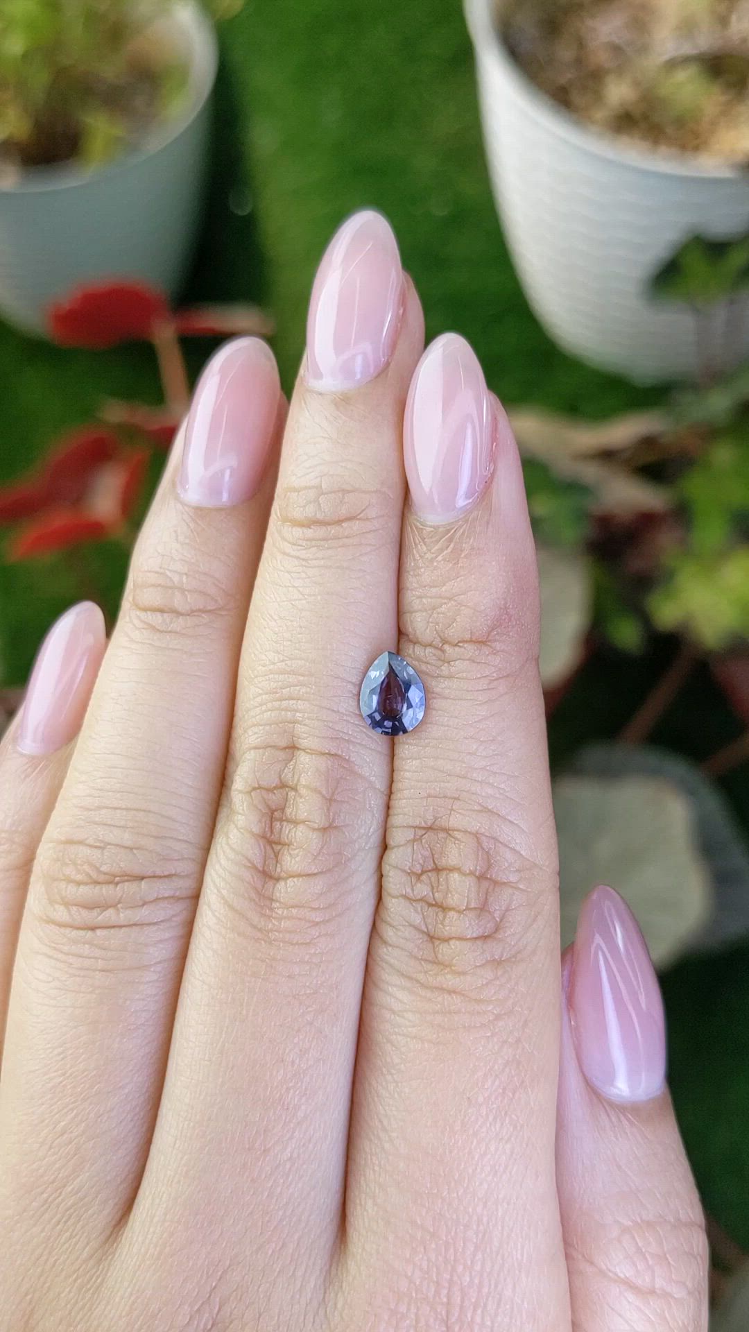 0.87 Ct. Purple Spinel from Ceylon (Sri Lanka) Size Video