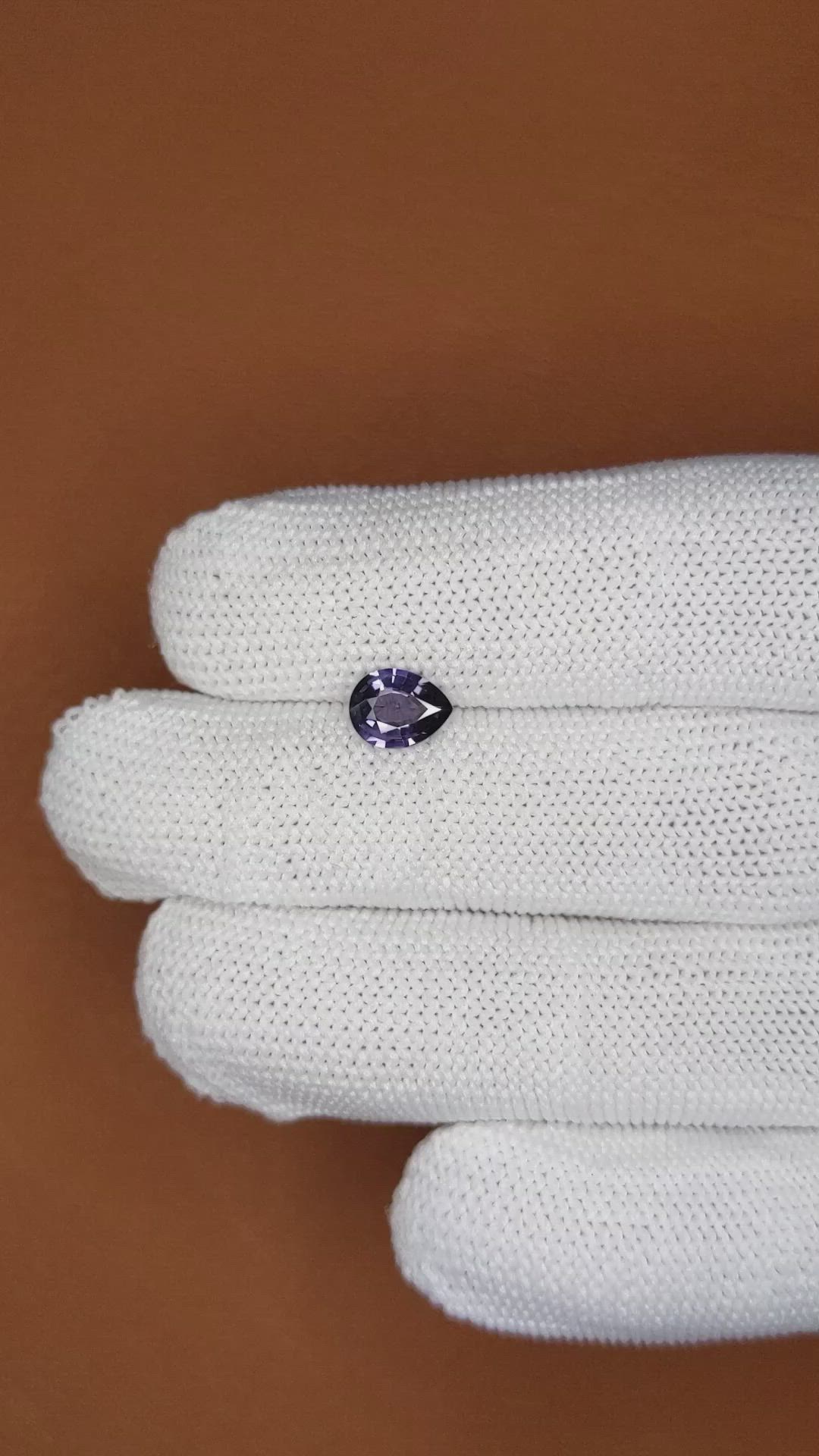 0.87 Ct. Purple Spinel from Ceylon (Sri Lanka) Size Video