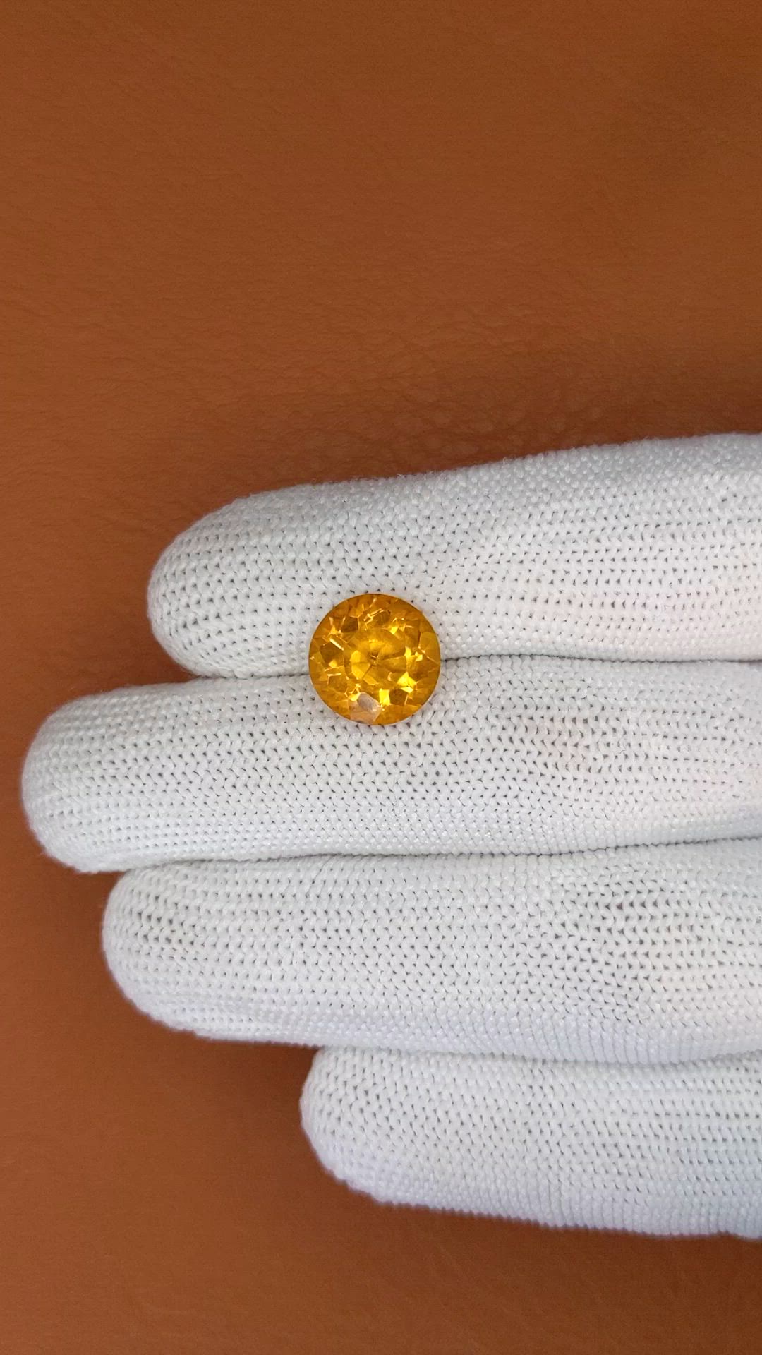 5.00 Ct. Yellow Citrine from Brazil Size Video