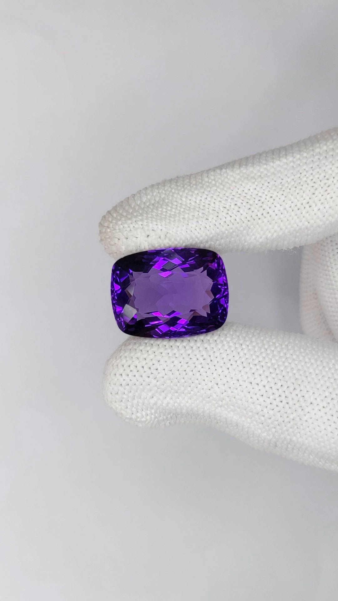 19.60 Ct. Purple Amethyst from Brazil Size Video