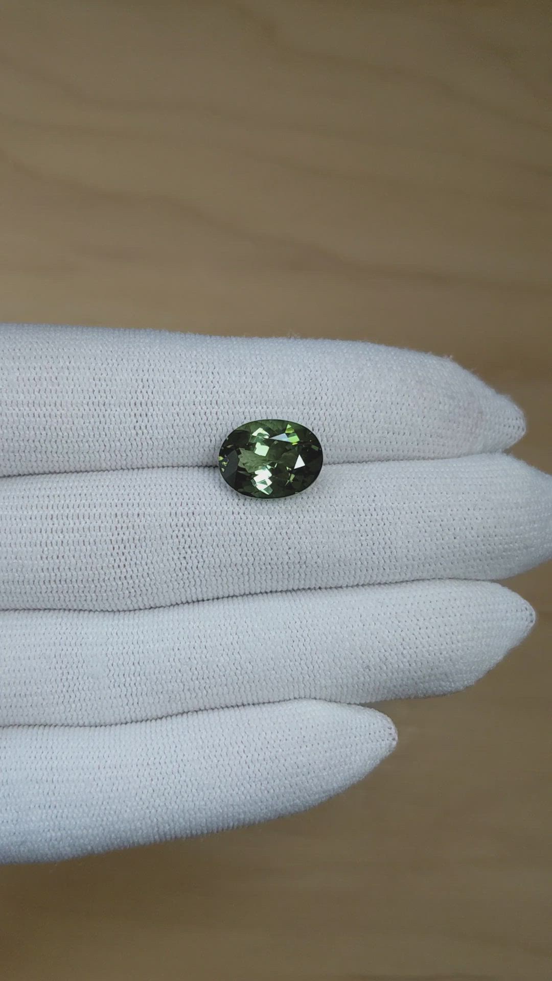 6.13 Ct. Green Tourmaline from Brazil Size Video