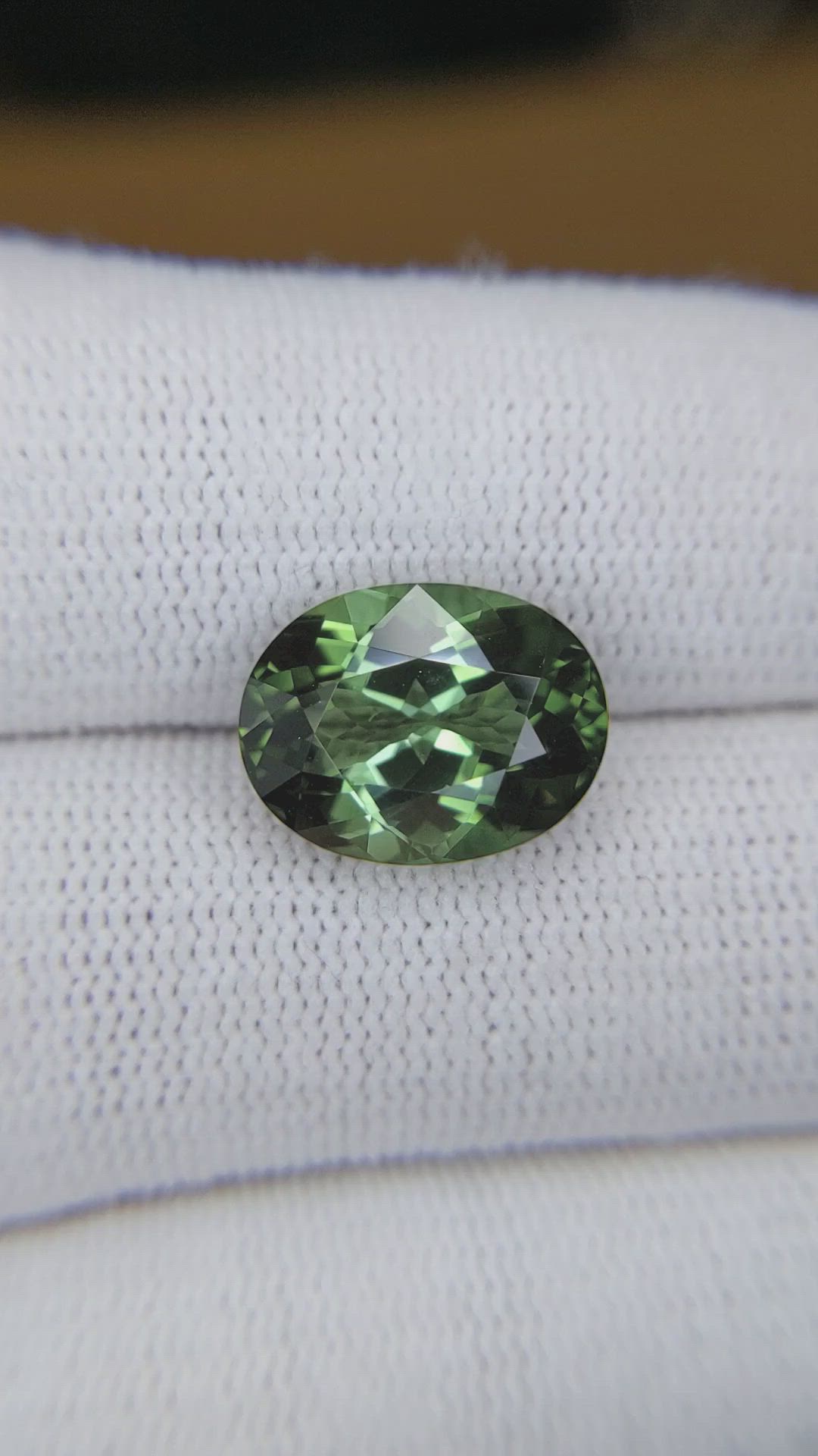 6.13 Ct. Green Tourmaline from Brazil Size Video