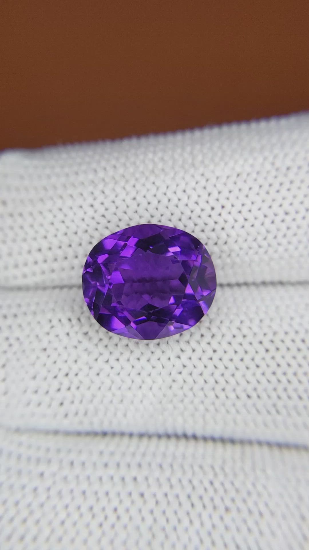6.60 Ct. Purple Amethyst from Brazil Size Video