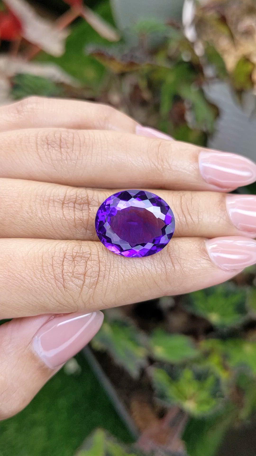 15.20 Ct. Purple Amethyst from Brazil Size Video