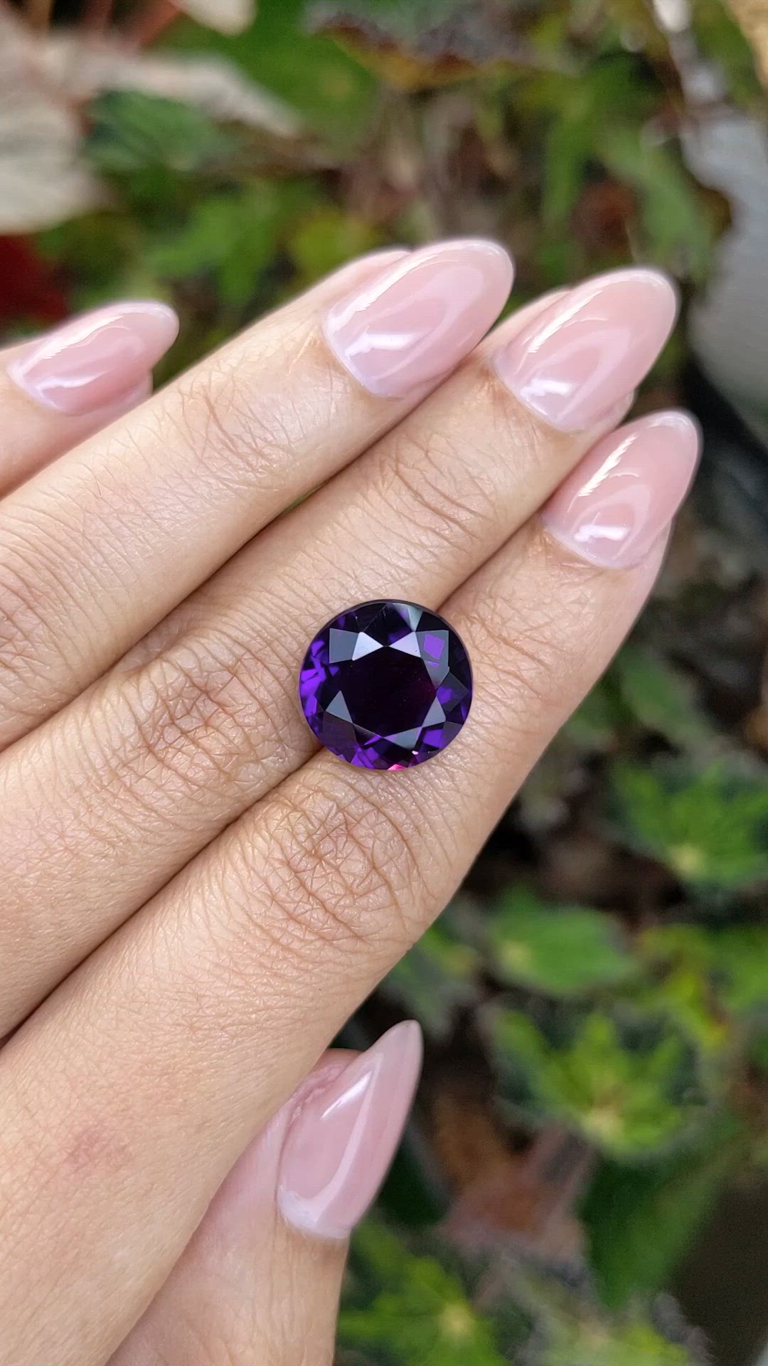 7.99 Ct. Purple Amethyst from Brazil Size Video