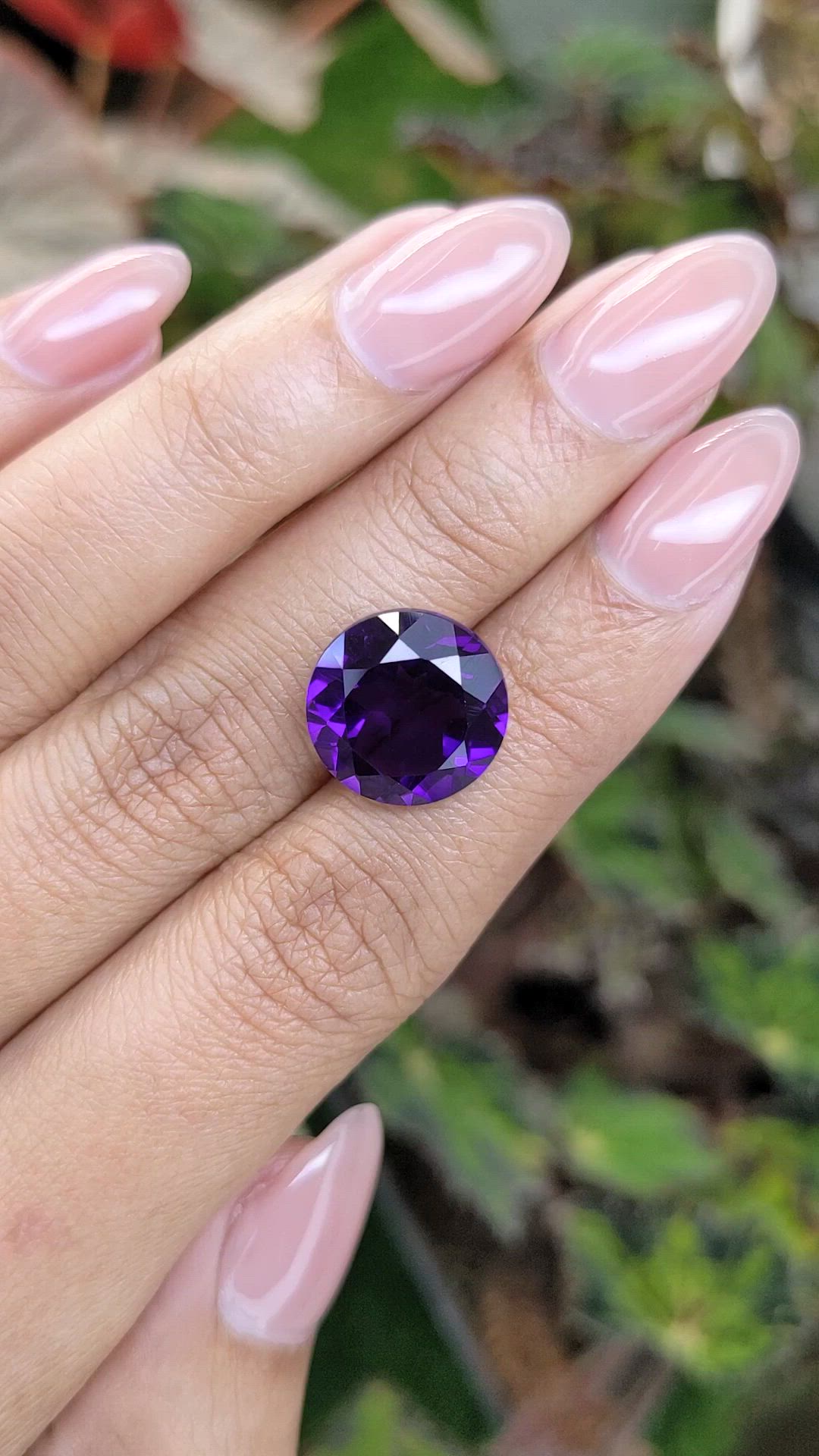8.04 Ct. Purple Amethyst from Brazil Size Video