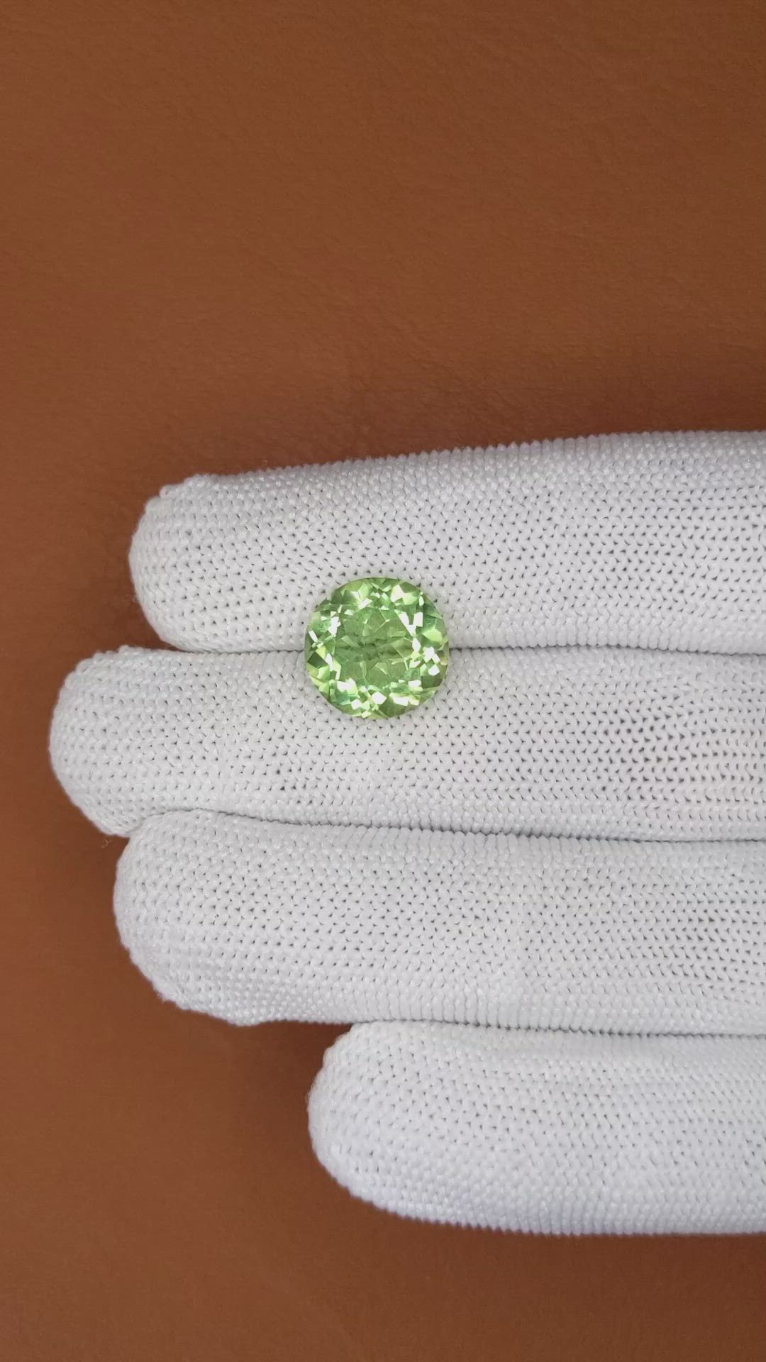 5.53 Ct. Green Prasiolite from Brazil Size Video