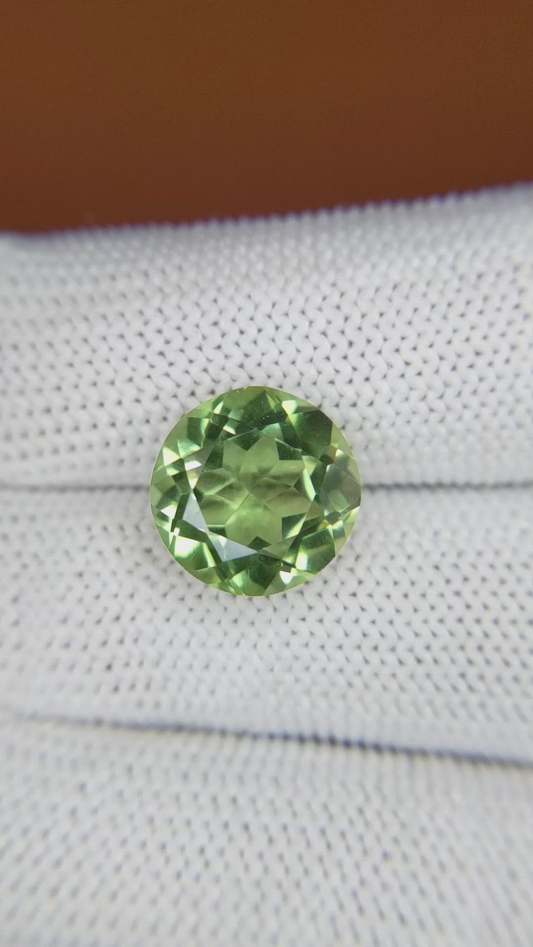 5.53 Ct. Green Prasiolite from Brazil Size Video
