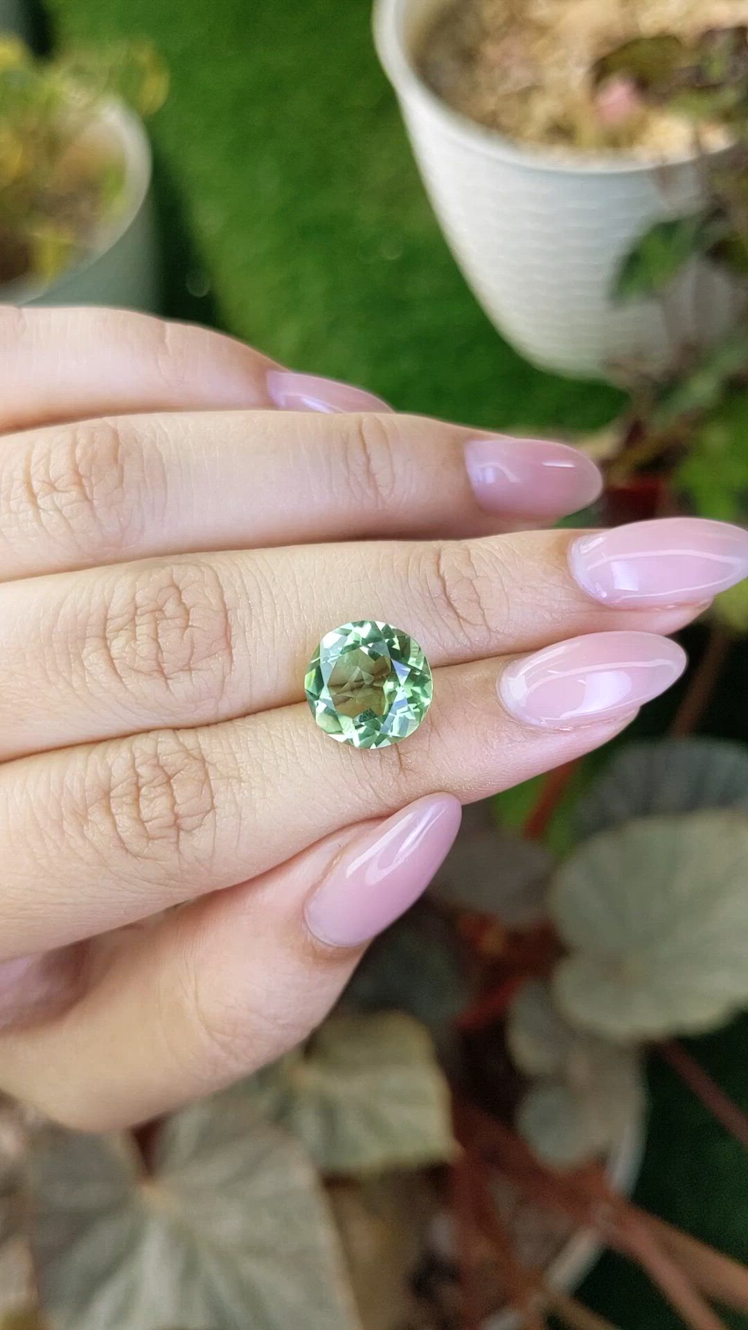 5.02 Ct. Green Prasiolite from Brazil Size Video